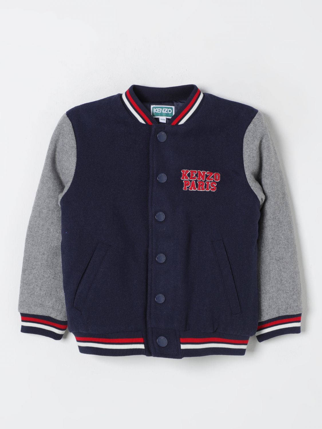 Shop Kenzo Coat  Kids Kids Color Blue In Blau