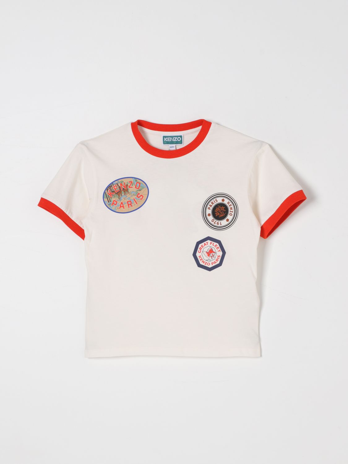 Shop Kenzo T-shirt  Kids Kids Color White In Weiss