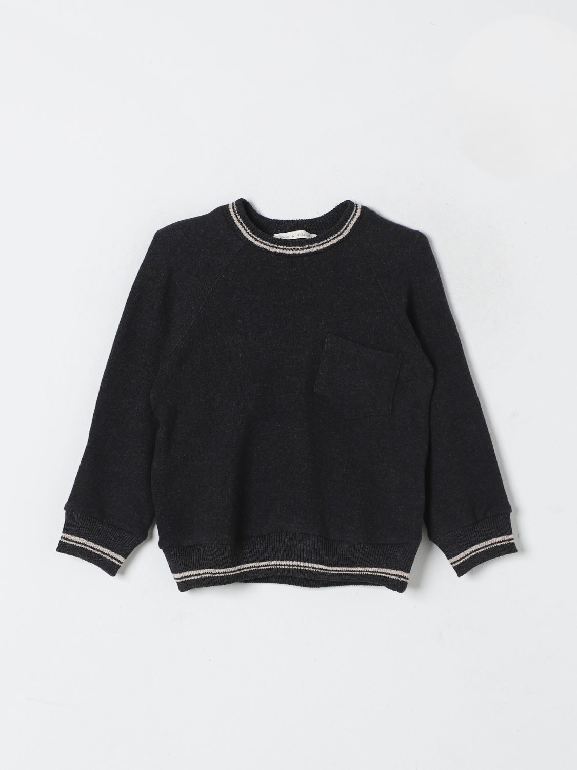 Shop Zhoe & Tobiah Sweater  Kids Color Grey In Grau