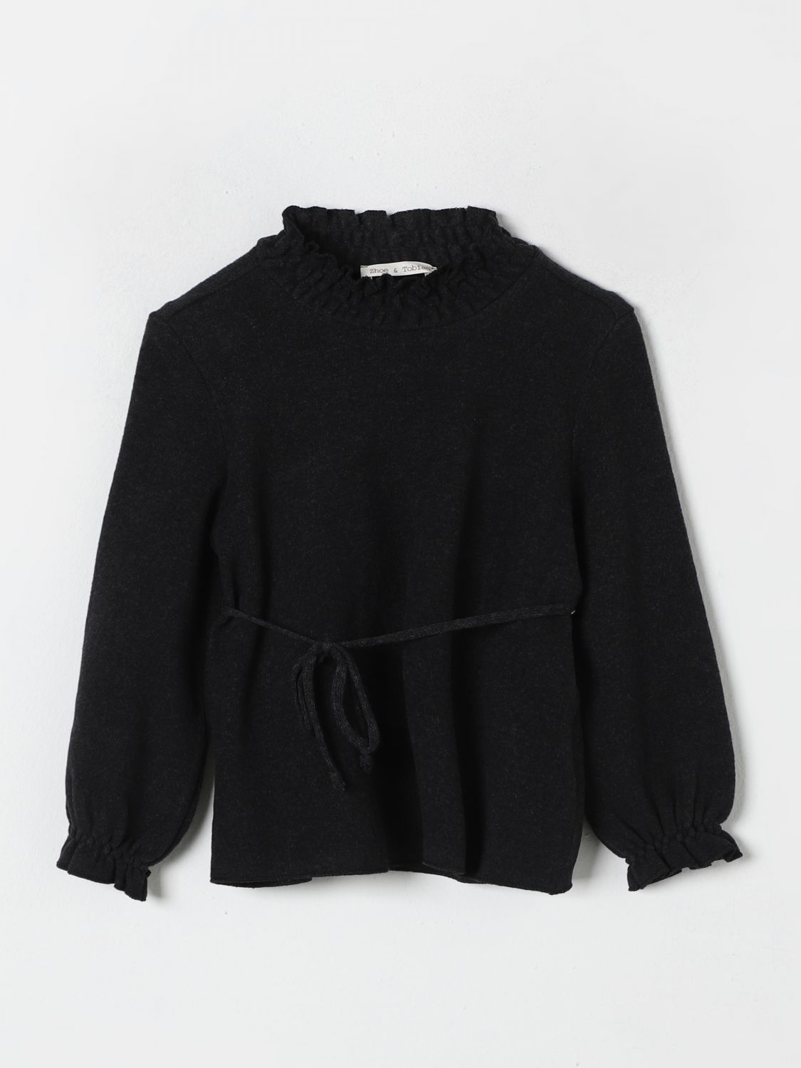 Shop Zhoe & Tobiah Sweater  Kids Color Charcoal