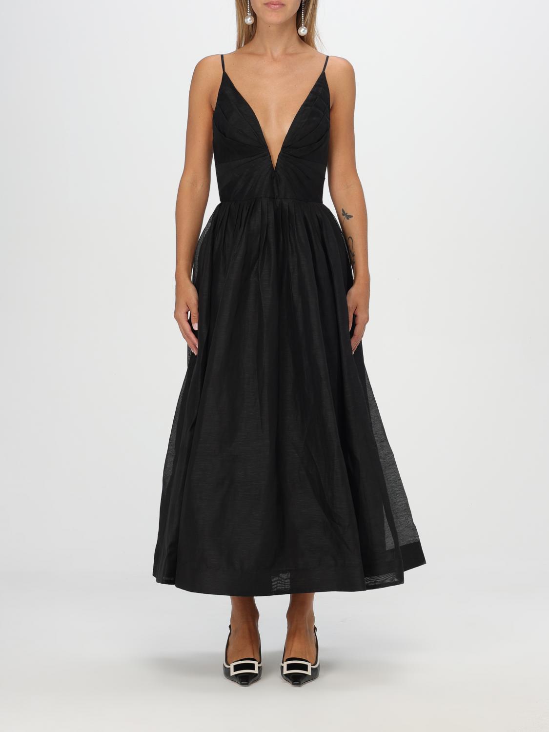 Shop Zimmermann Dress  Woman Color Black In Schwarz