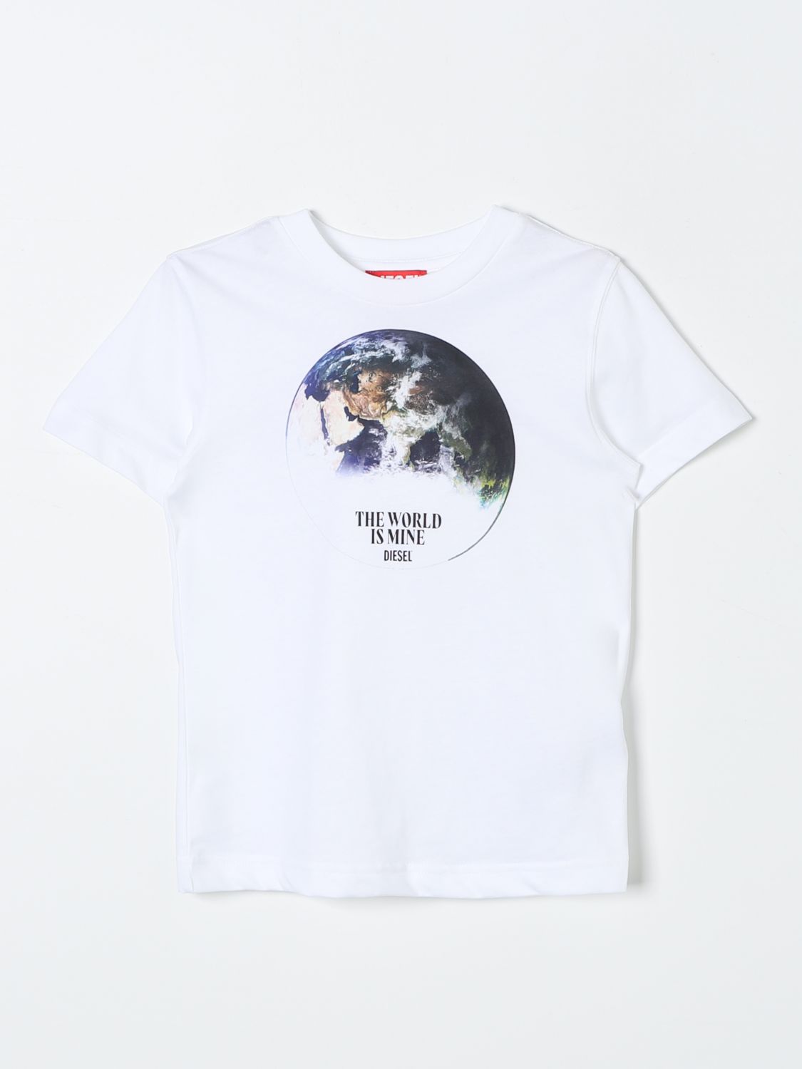 Shop Diesel T-shirt  Kids Color White In Weiss