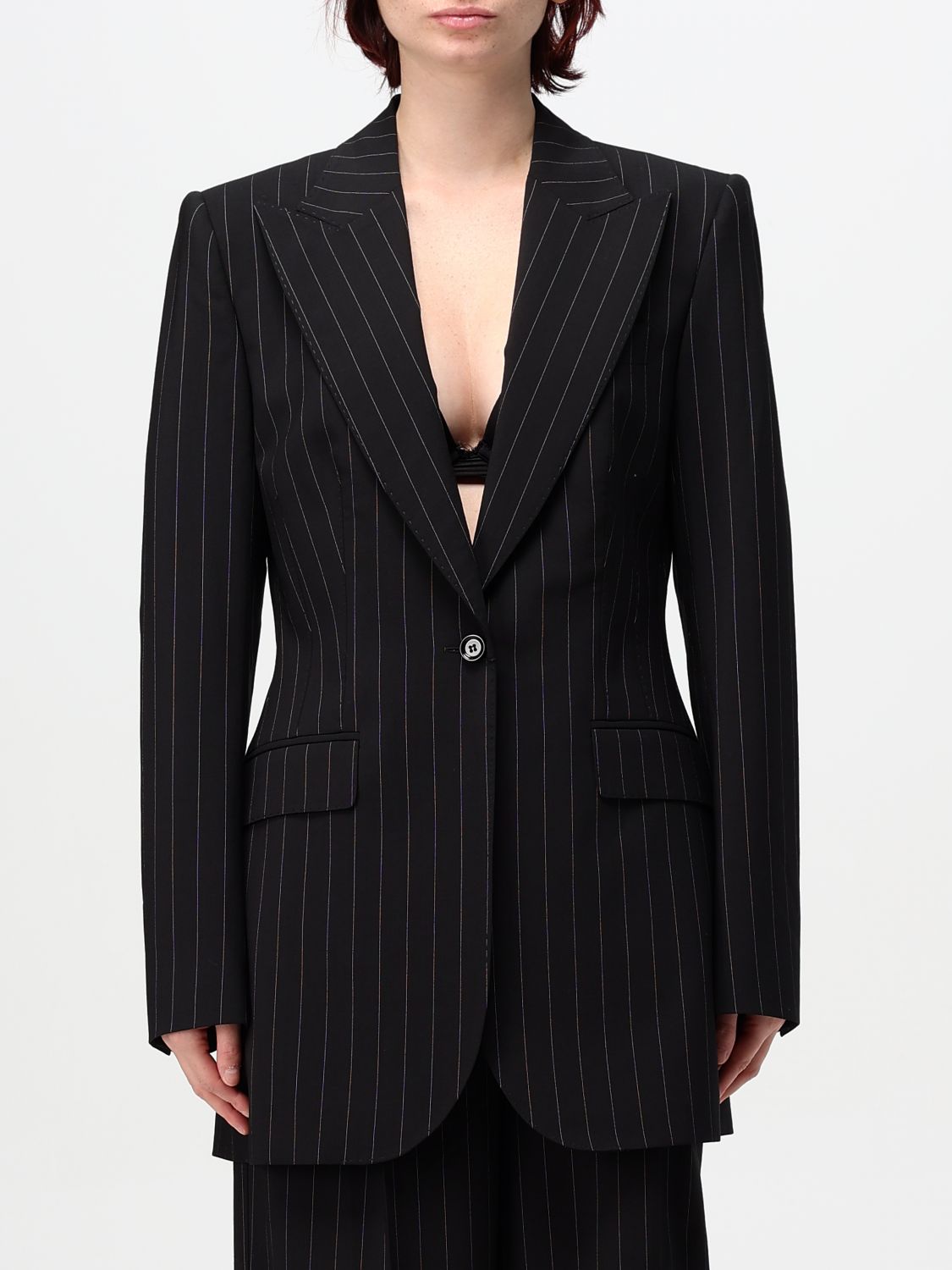 Dolce & Gabbana Blazer  Woman Color Striped In 条纹