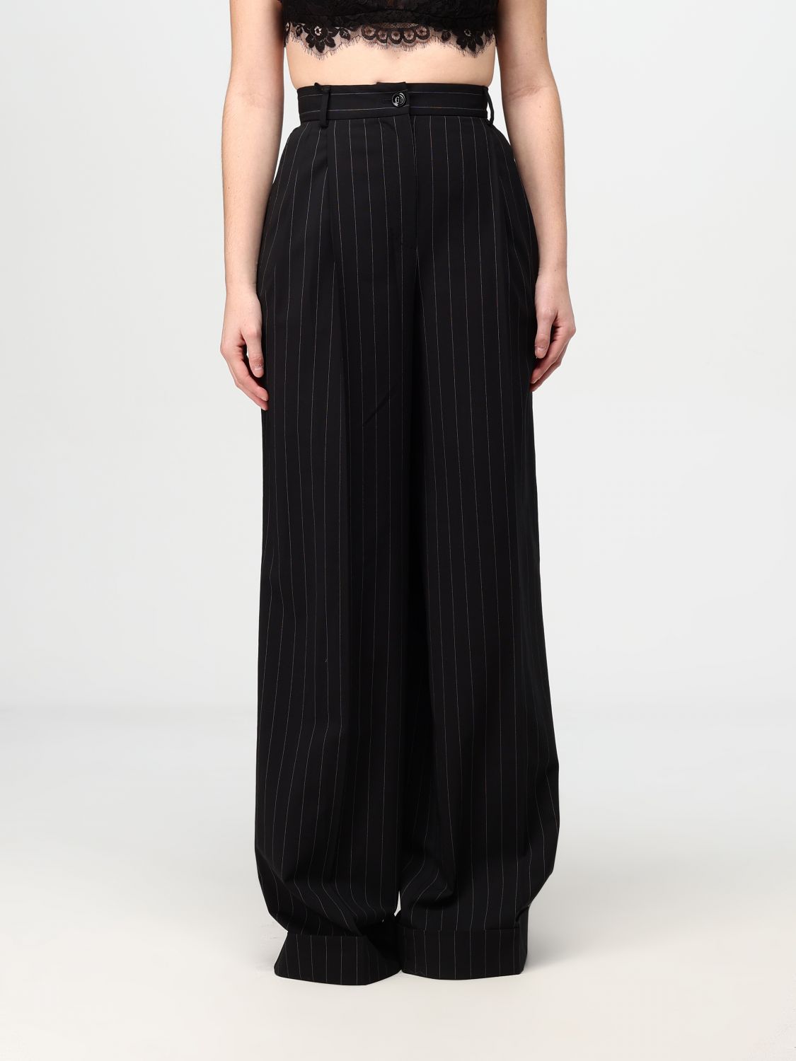 Dolce & Gabbana Pants  Woman Color Striped In 条纹