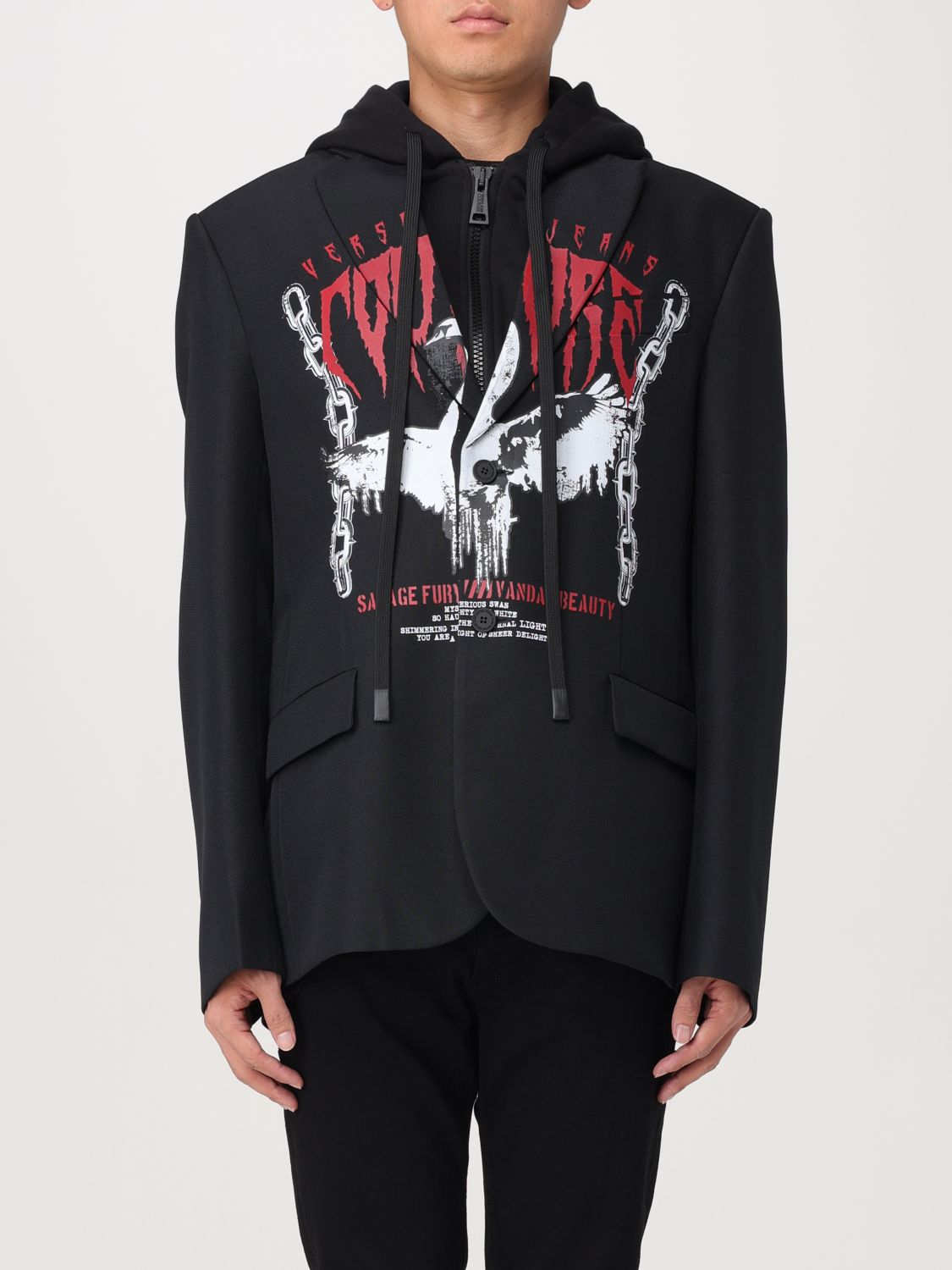 Shop Versace Jeans Couture Blazer  Men Color Black In Schwarz