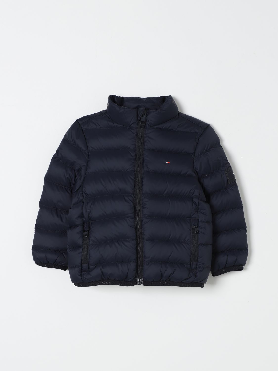 Shop Tommy Hilfiger Coats  Kids Color Blue In Blau