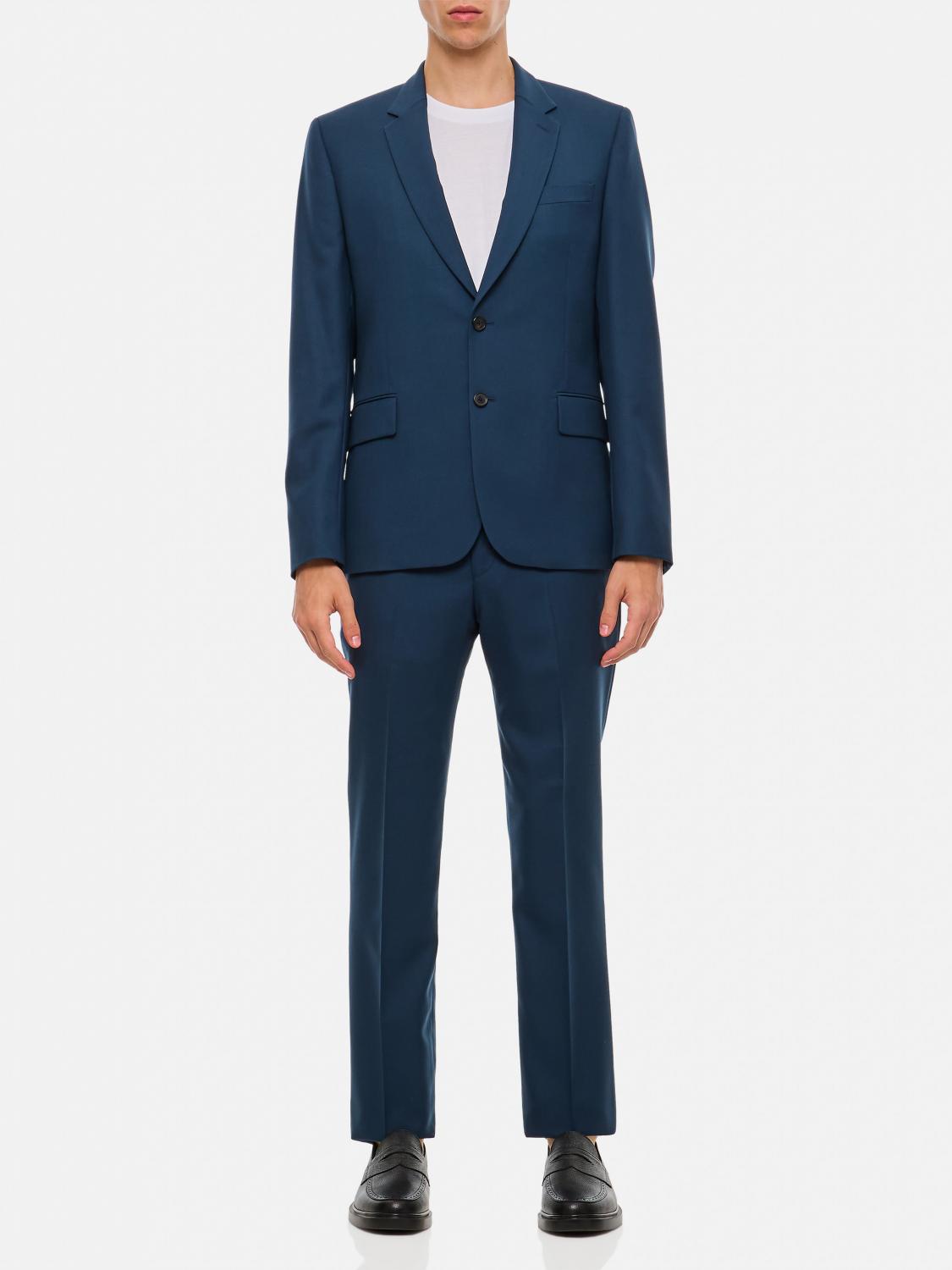 Shop Paul Smith Suit  Men Color Blue In Blau