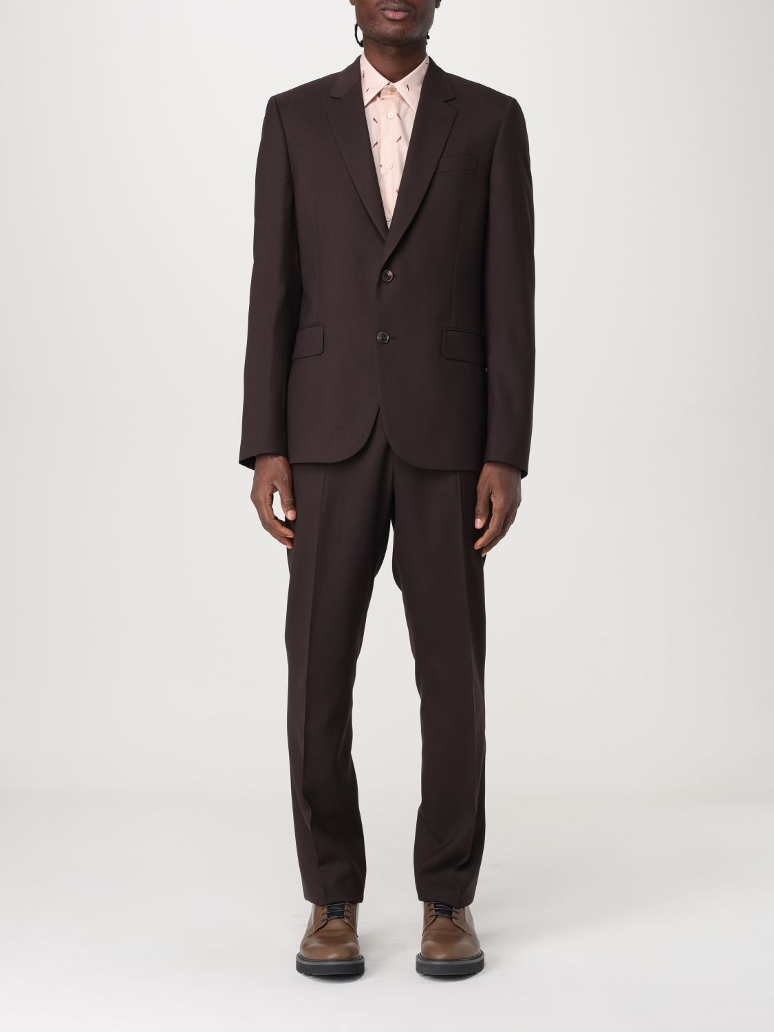 Shop Paul Smith Suit  Men Color Brown In Braun