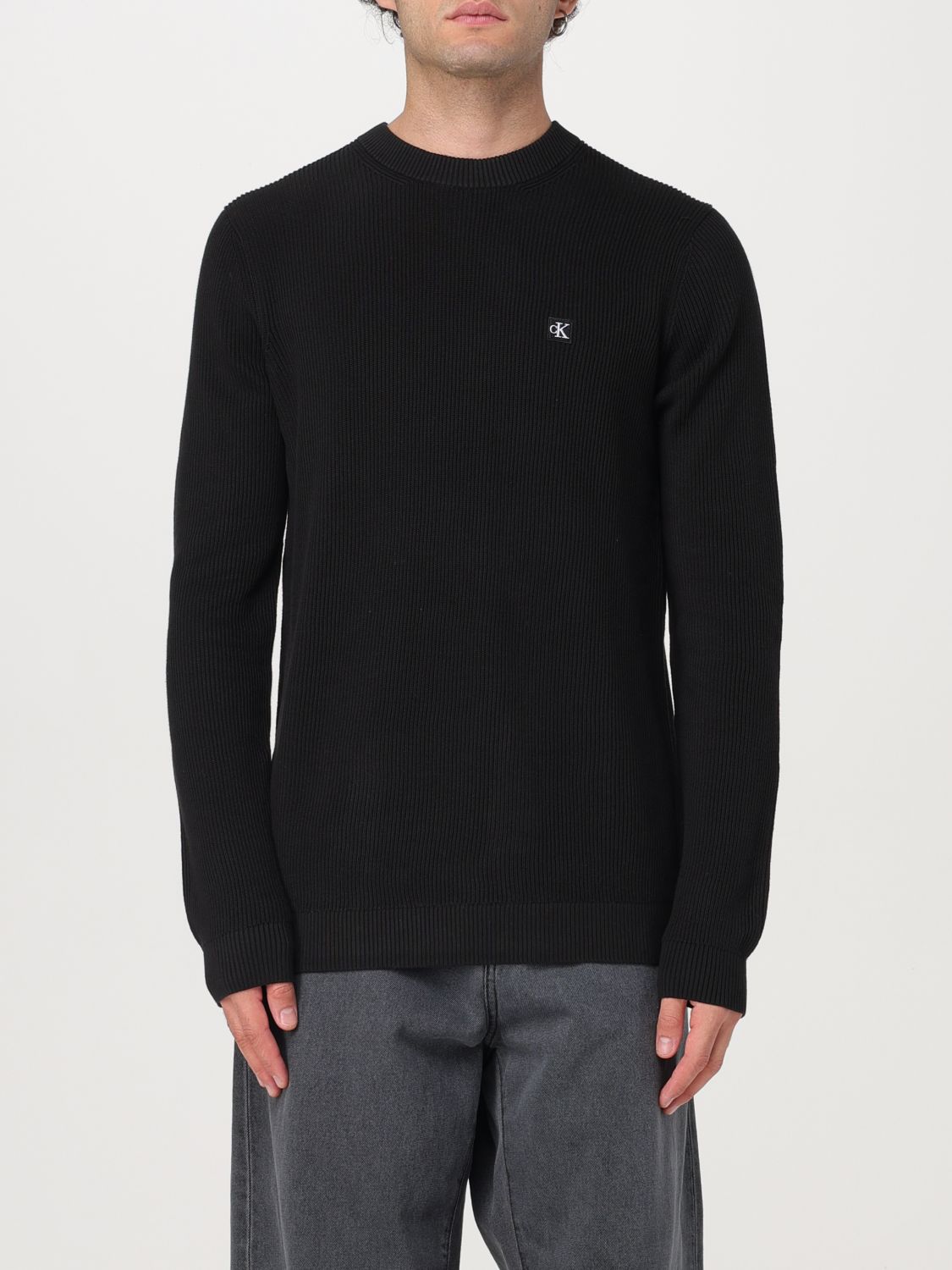 Shop Calvin Klein Sweater  Men Color Black In Schwarz