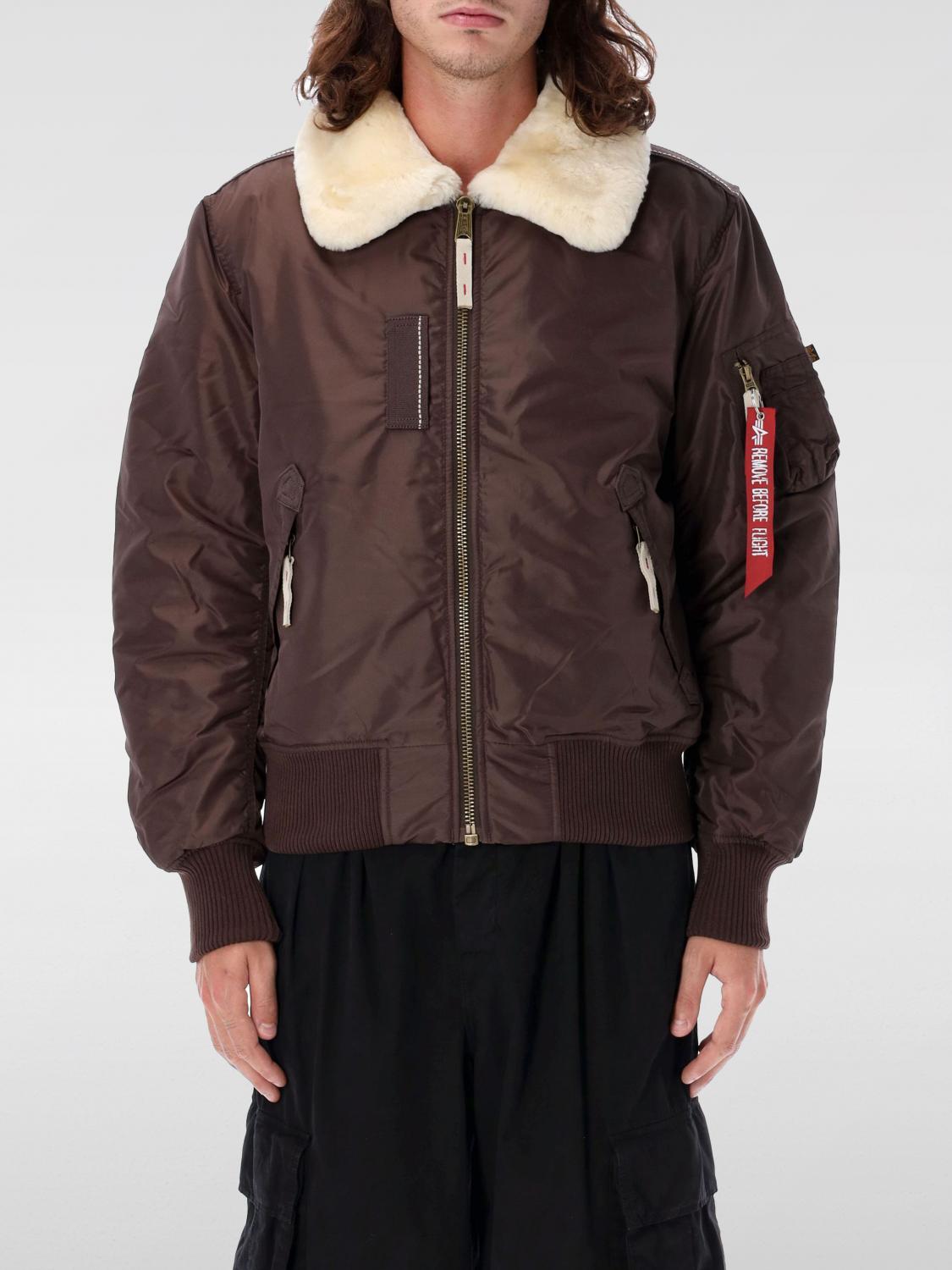 Jacket ALPHA INDUSTRIES Men color Brown