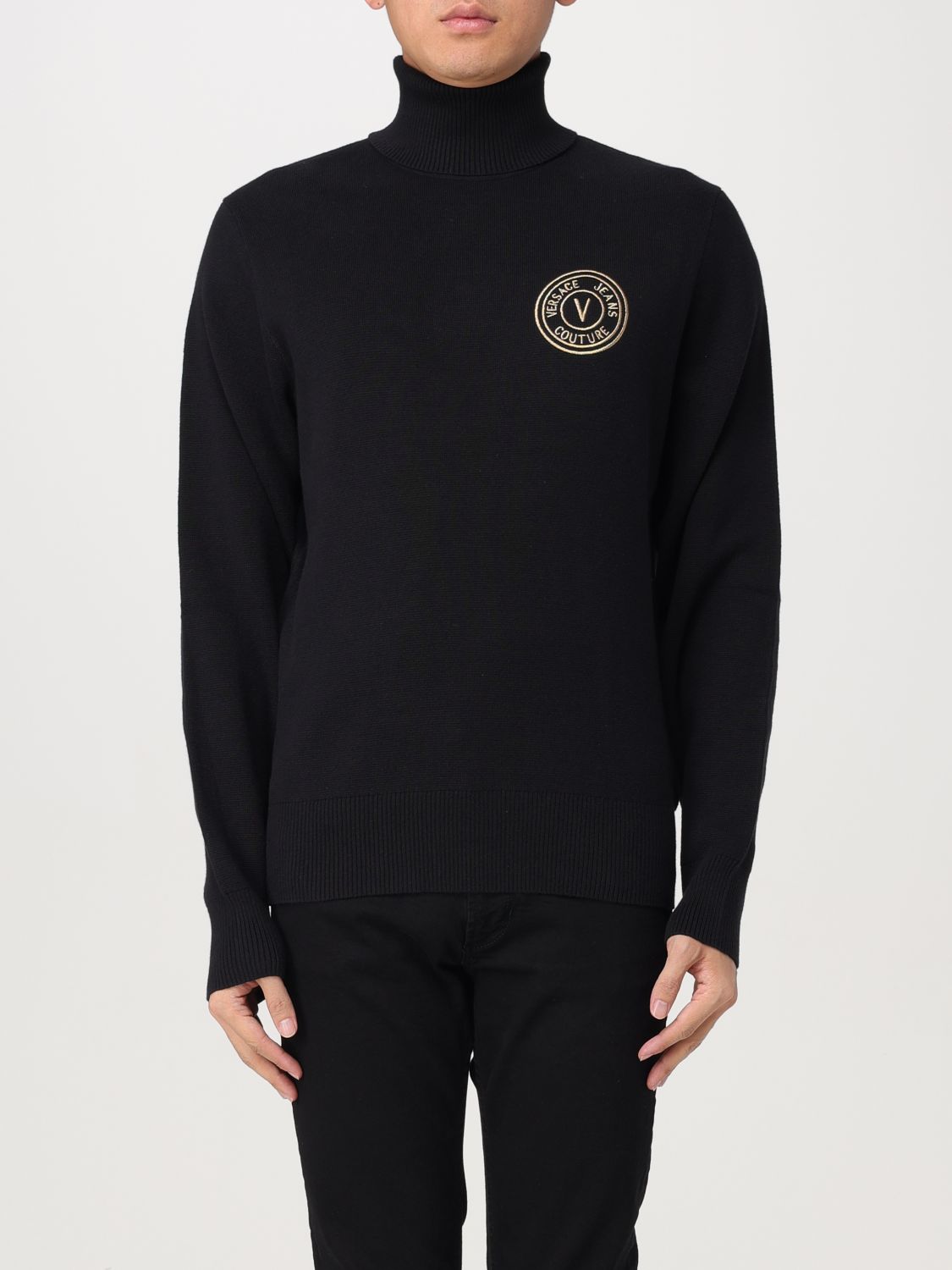 Shop Versace Jeans Couture Sweater  Men Color Gold