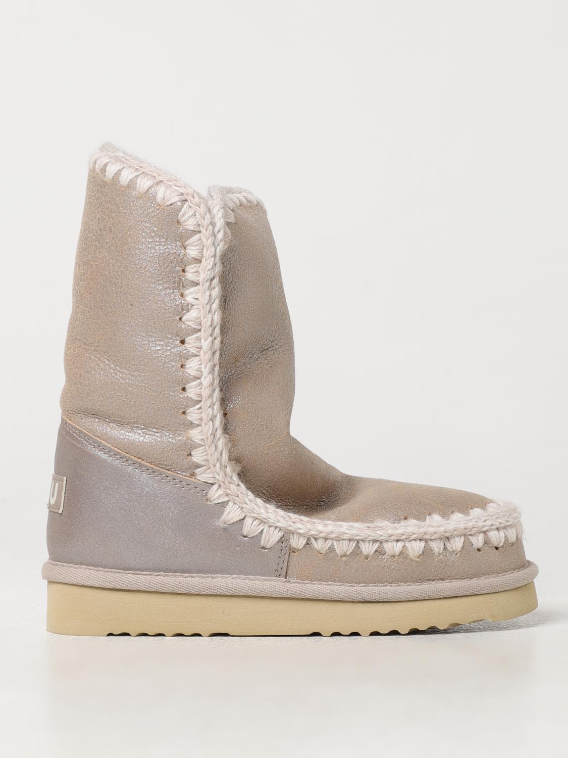 MOU FLAT ANKLE BOOTS MOU WOMAN COLOR BEIGE G05707022