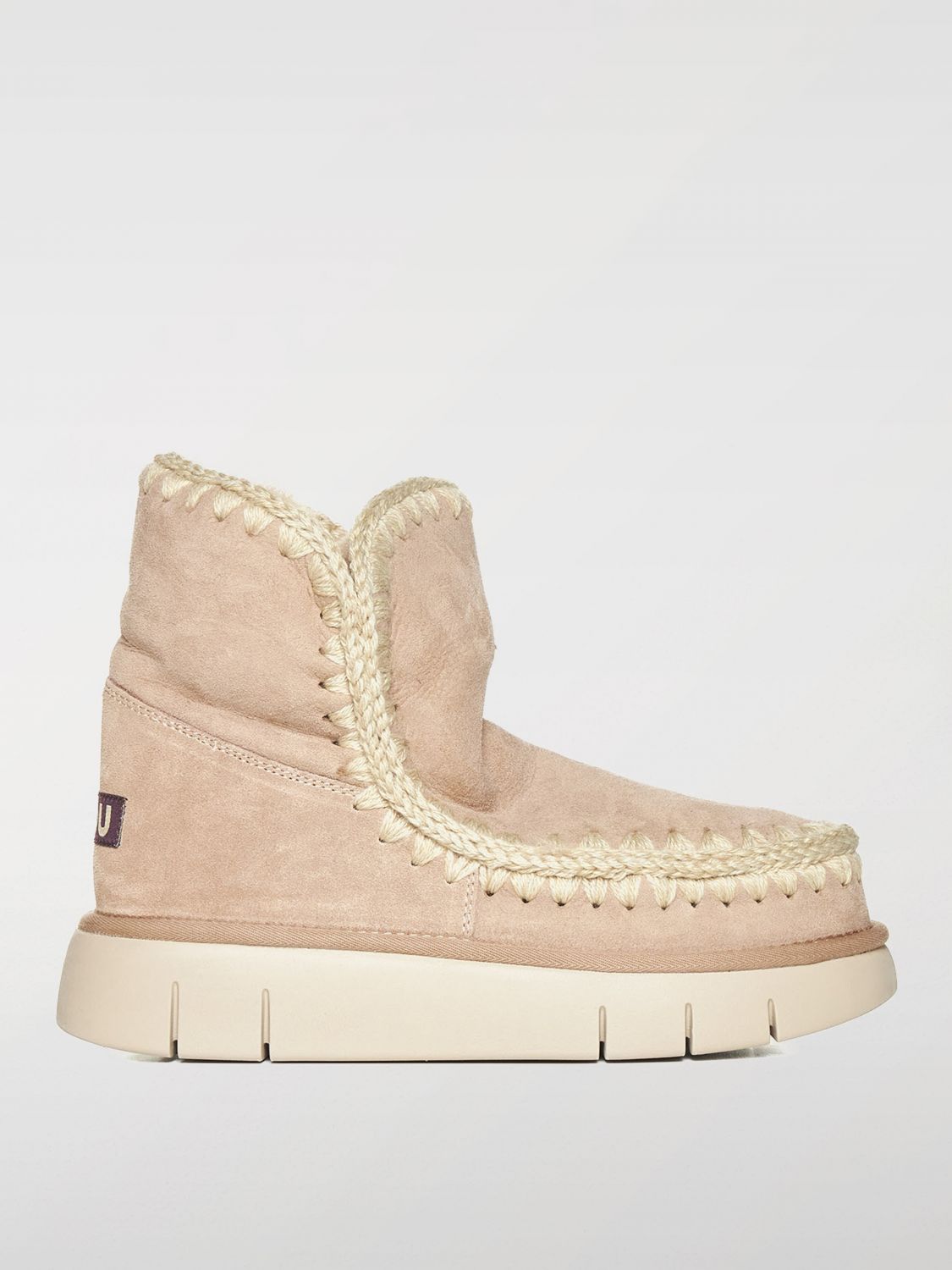 MOU FLAT ANKLE BOOTS MOU WOMAN COLOR BEIGE G05711022