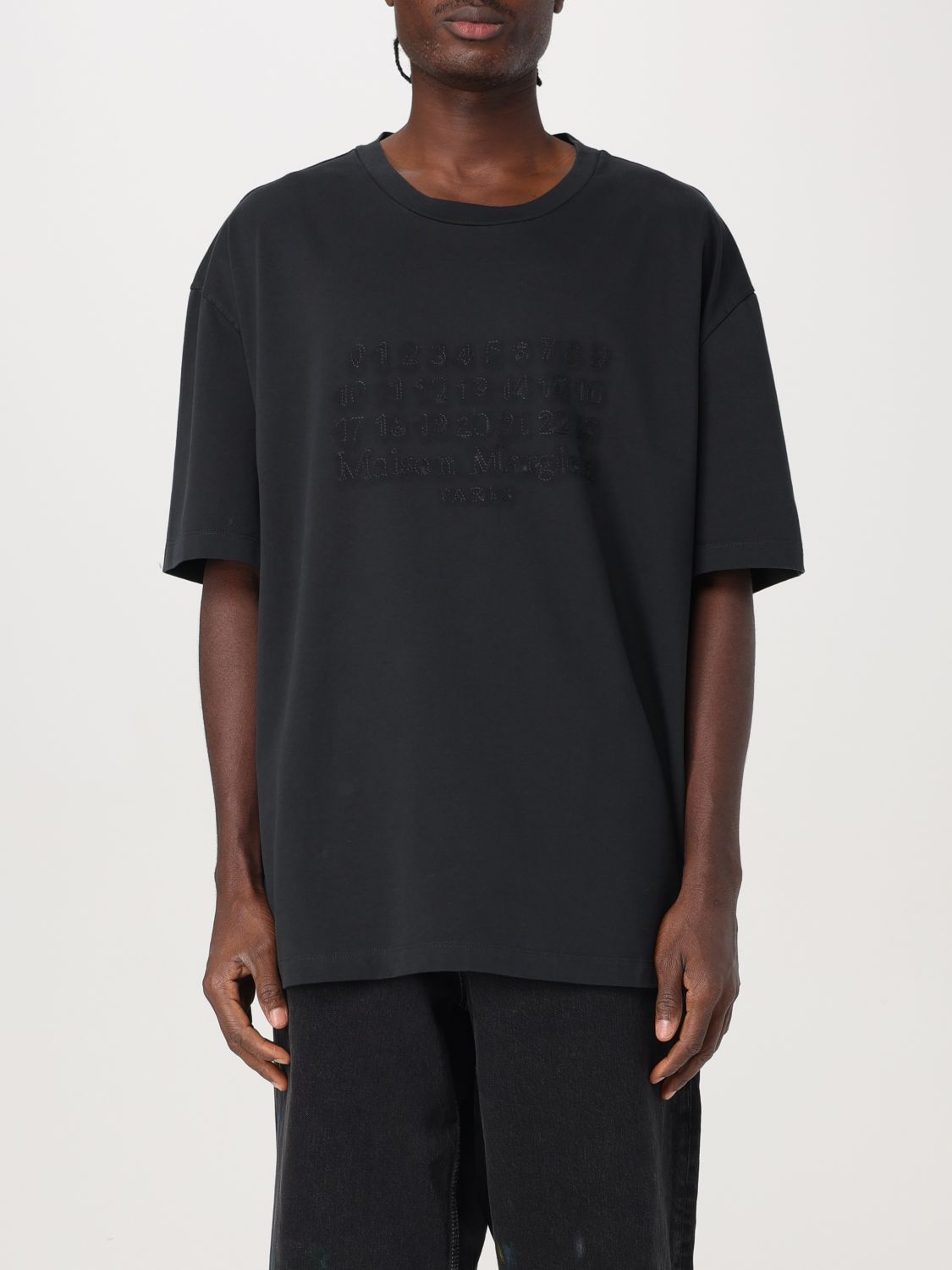 Shop Maison Margiela T-shirt  Men Color Black In Schwarz