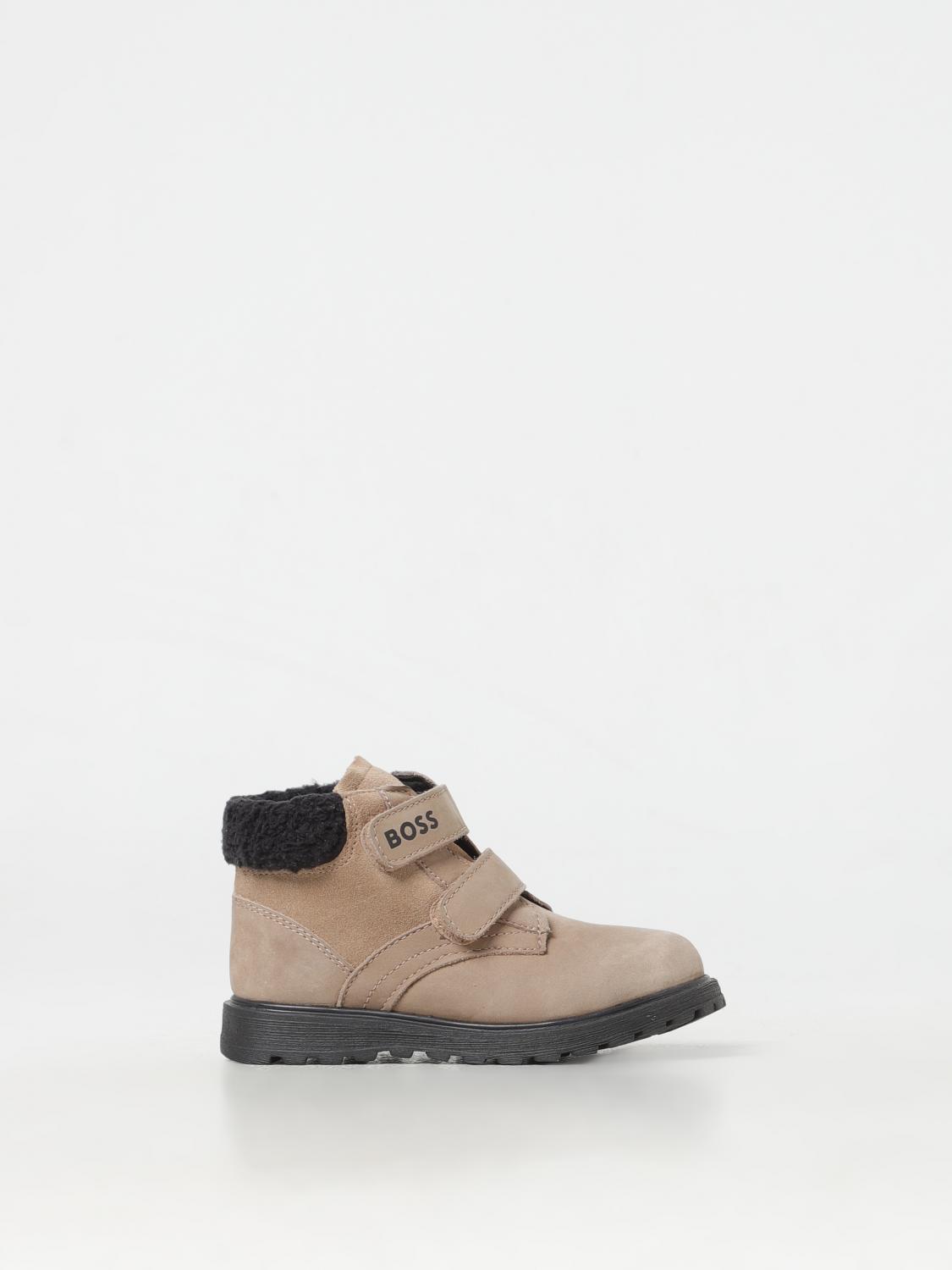 Hugo Boss Shoes Boss Kids Color Beige In Beige