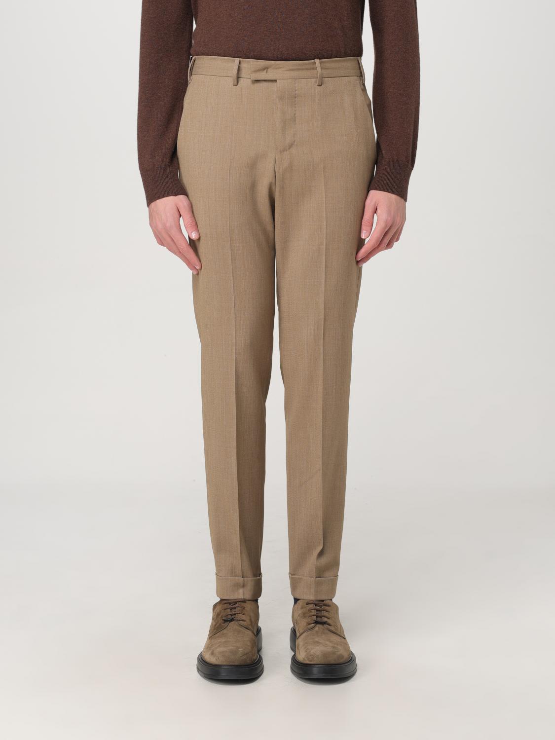 Pt Torino Pants Men Color Beige In Beige