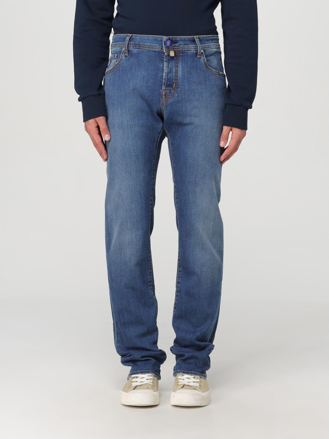 Shop Jacob Cohen Pants  Men Color Denim