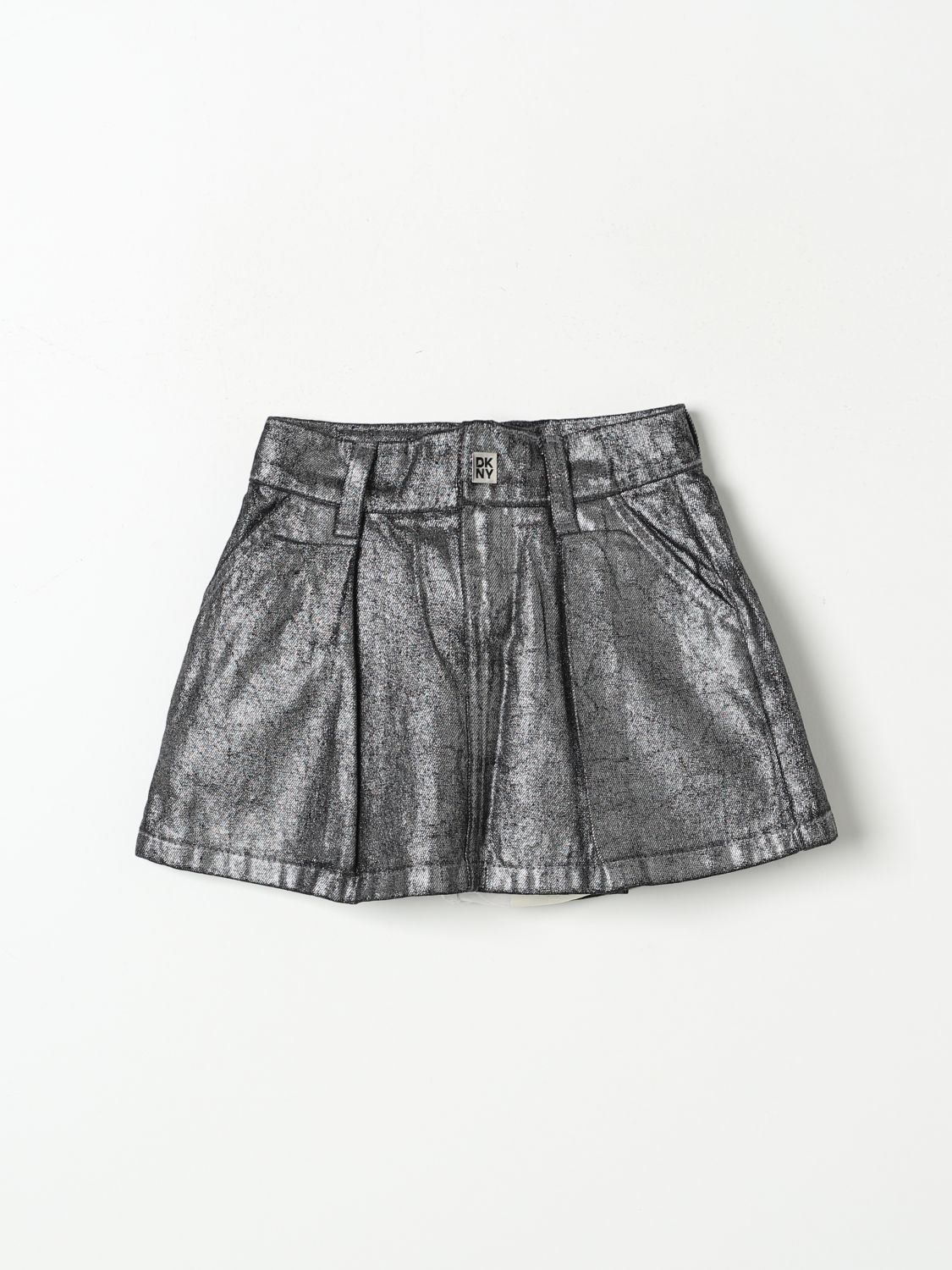 Shop Dkny Skirt  Kids Color Grey In Grau