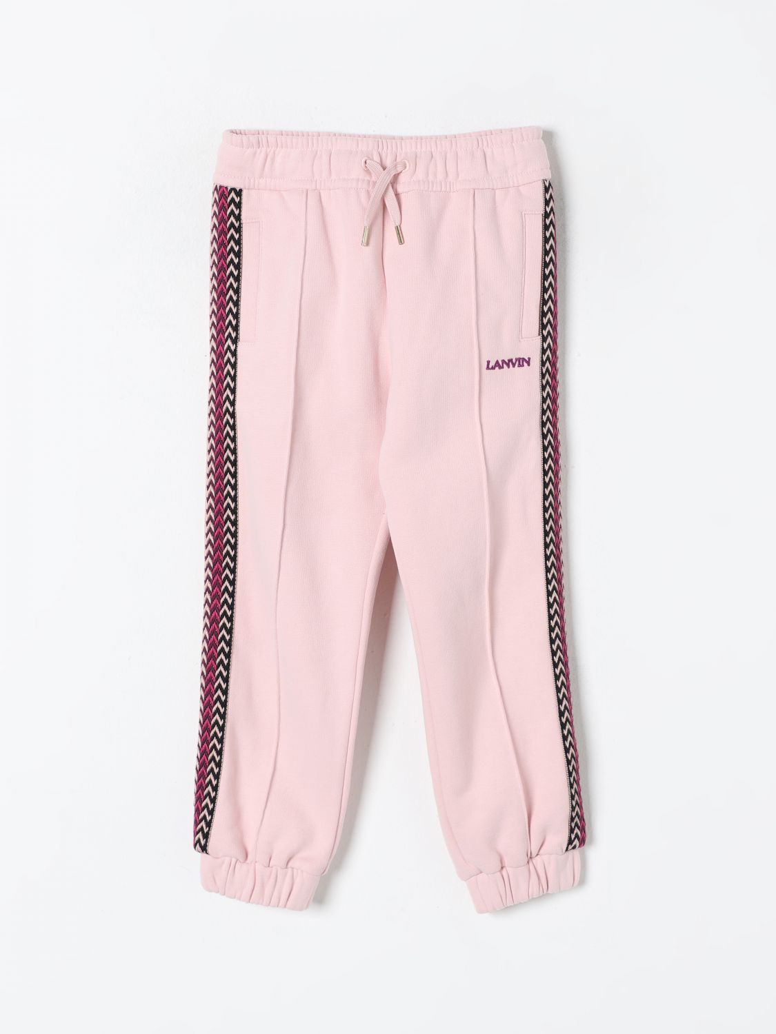 Shop Lanvin Pants  Kids Color Pink