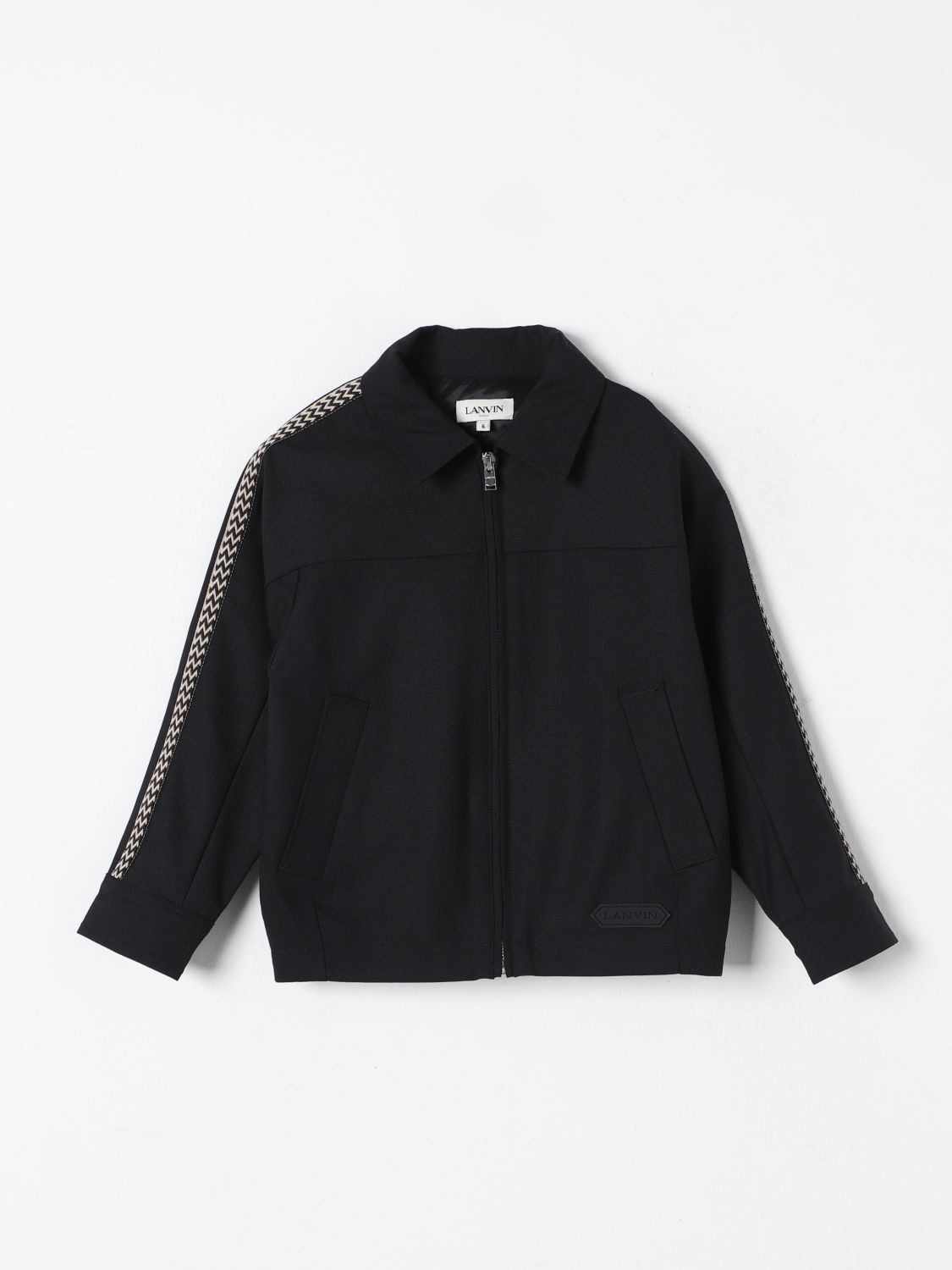 Shop Lanvin Jacket  Kids Color Black In Schwarz