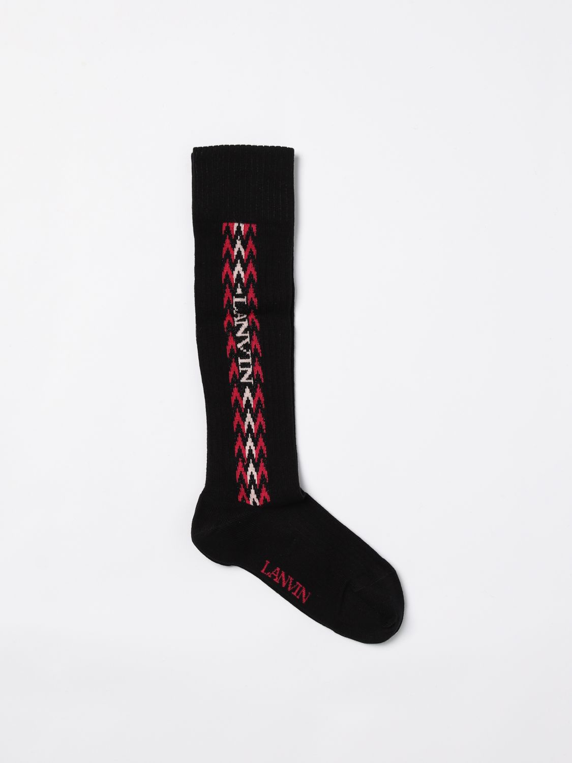 Shop Lanvin Socks Baby  Kids Color Black In Schwarz