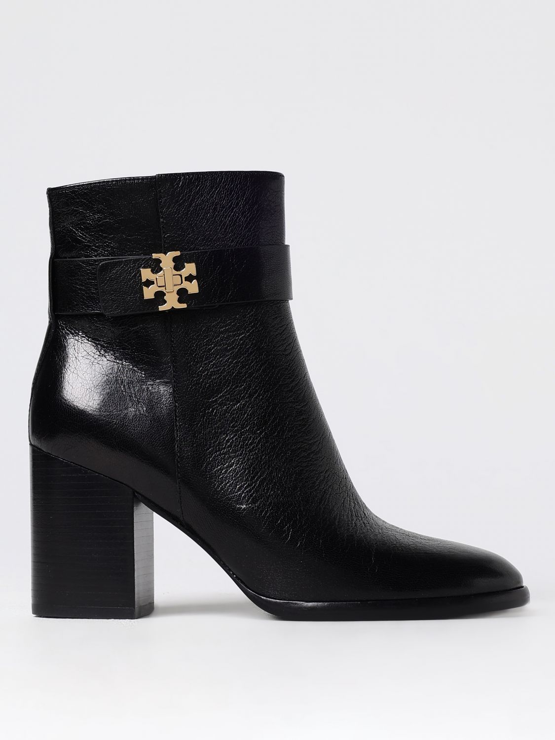 Shop Tory Burch Flat Ankle Boots  Woman Color Black In Schwarz