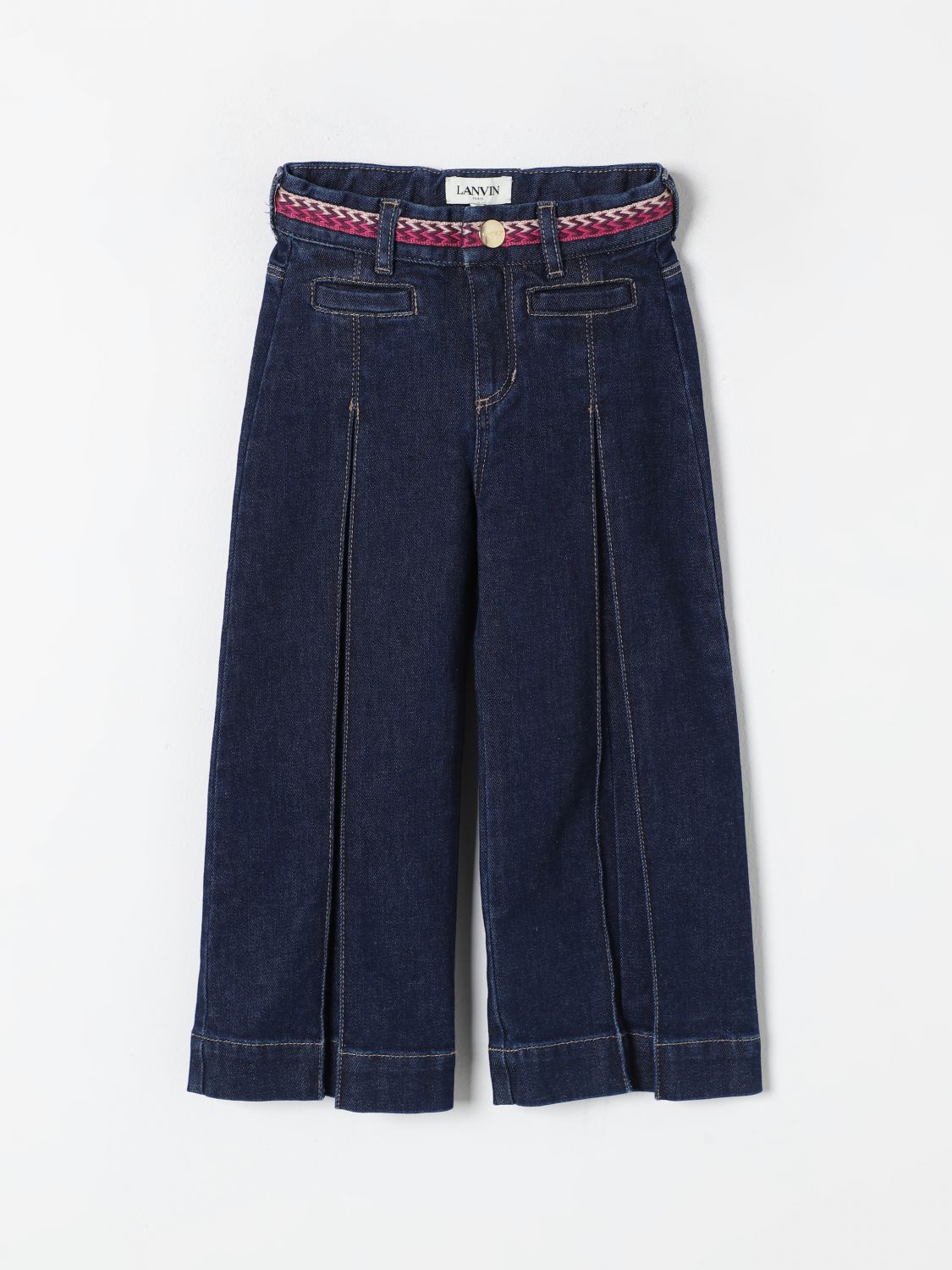 Shop Lanvin Jeans  Kids Color Blue In Blau