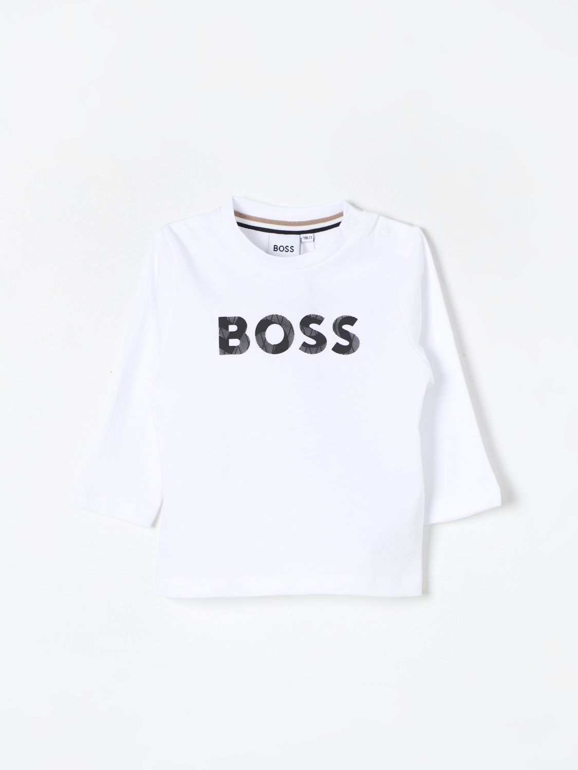 Shop Hugo Boss T-shirt Boss Kids Color White In Weiss