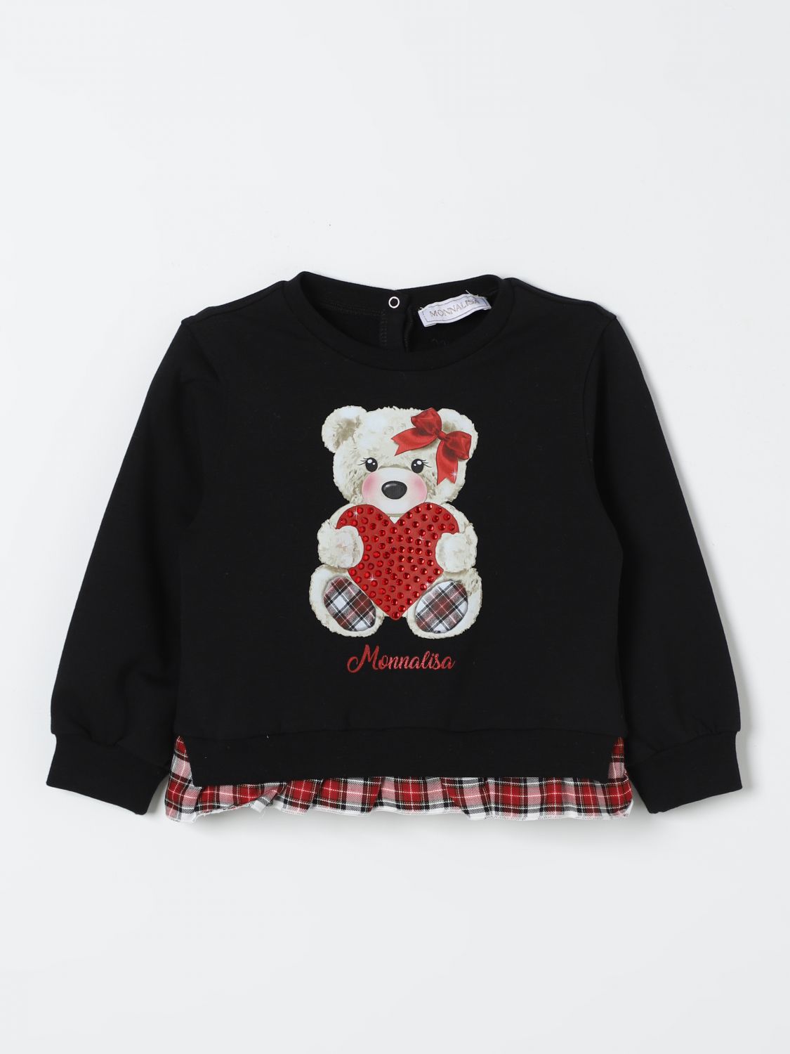 Shop Monnalisa Sweater  Kids Color Black In Schwarz