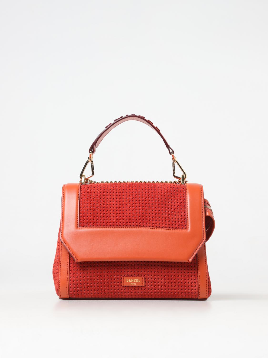 Shop Lancel Handbag  Woman Color Lobster