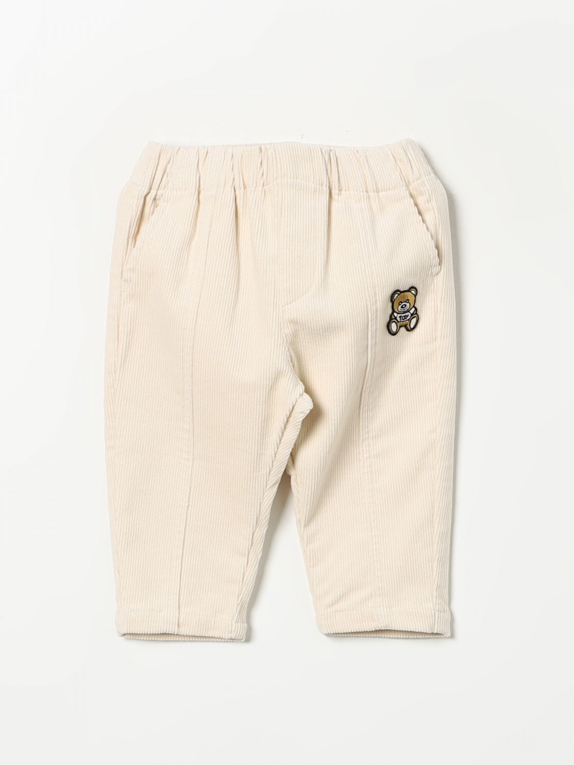 Shop Moschino Pants  Kids Color Beige