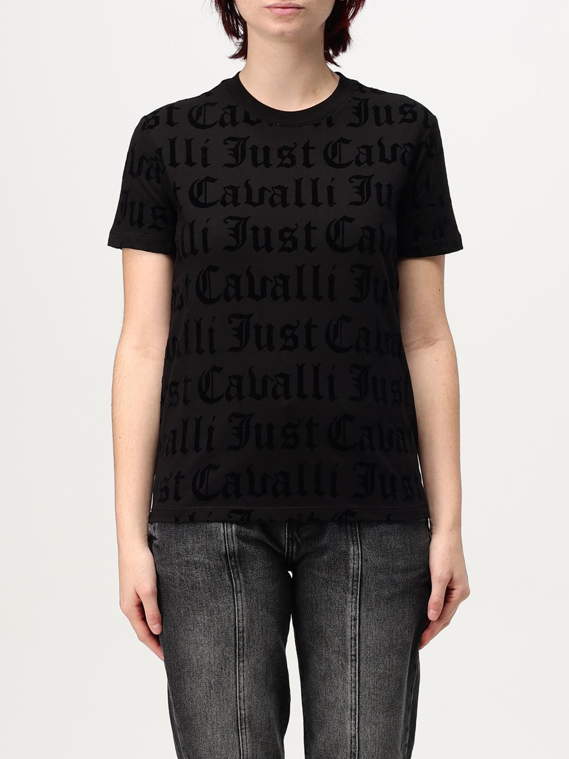 Just Cavalli T-shirts And Polos In Schwarz