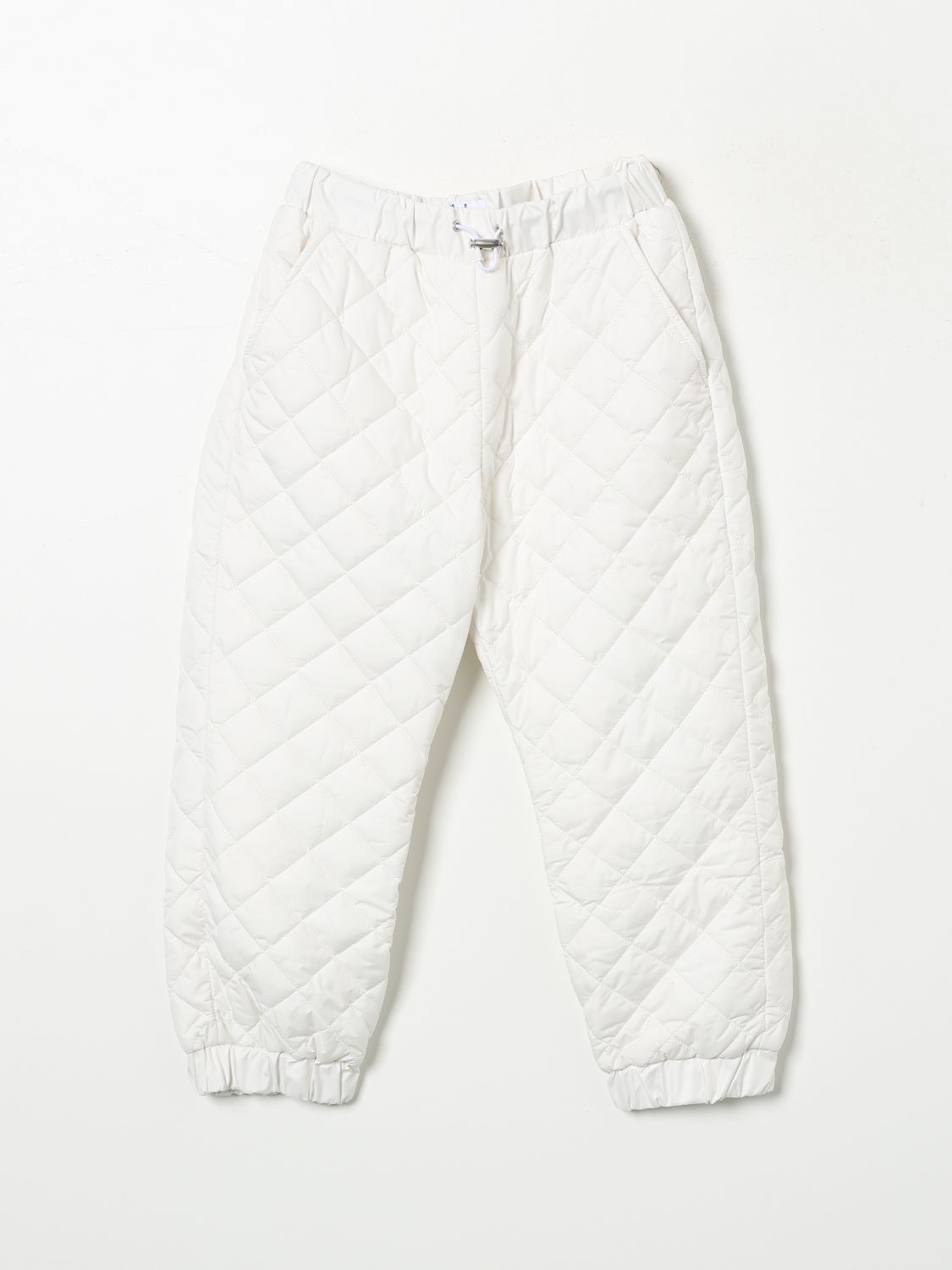 Shop Il Gufo Pants  Kids Color White In Weiss