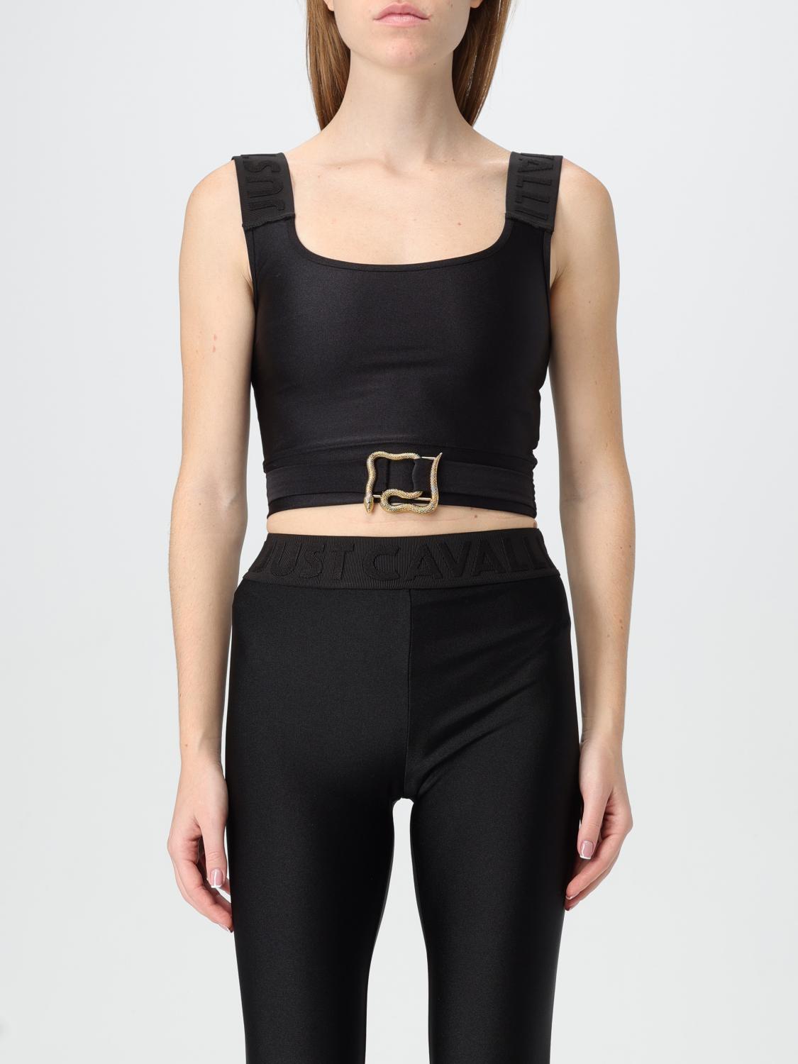 Shop Just Cavalli Top Woman Color Black In Schwarz