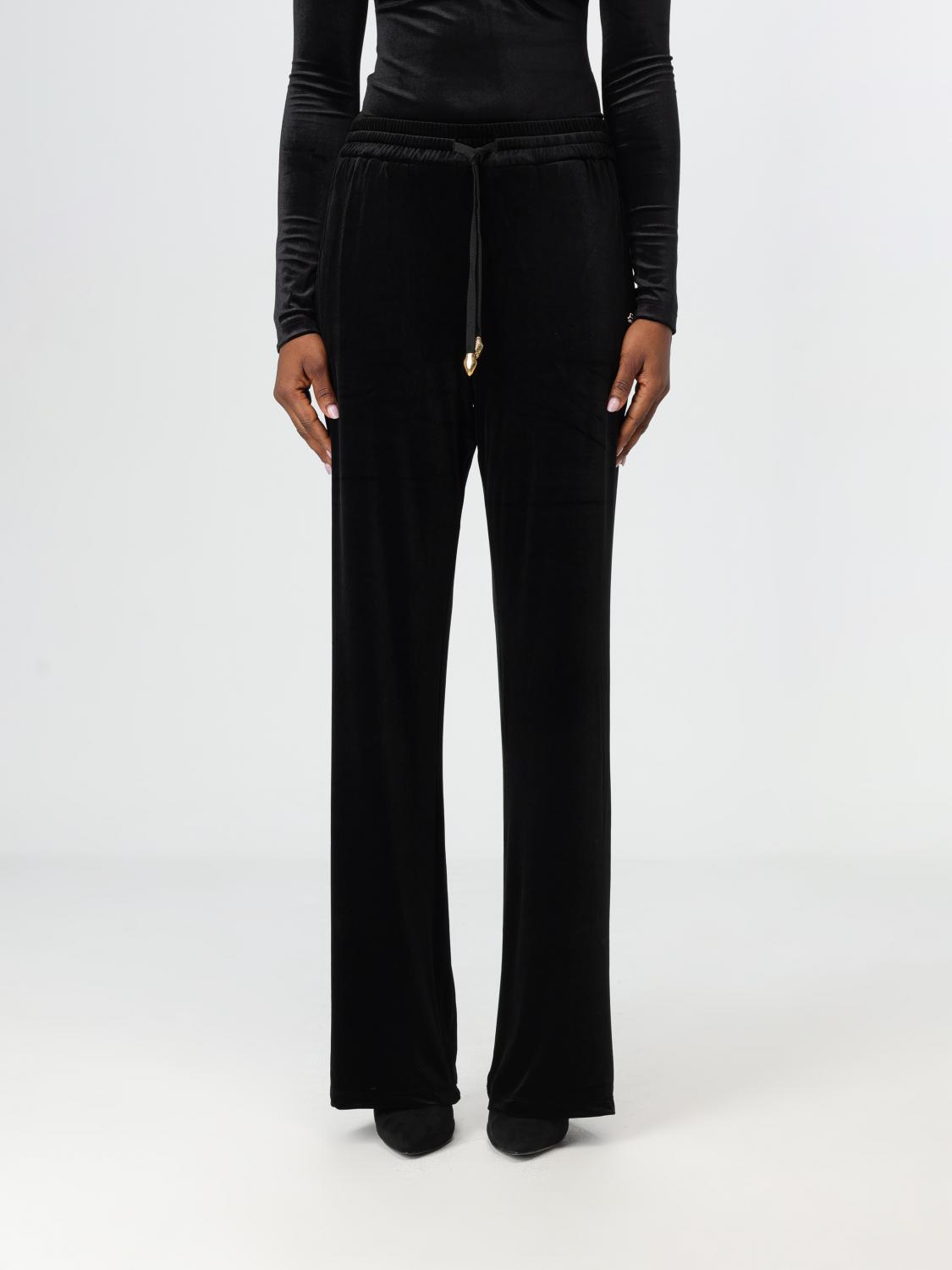 Shop Just Cavalli Pants  Woman Color Black In Schwarz