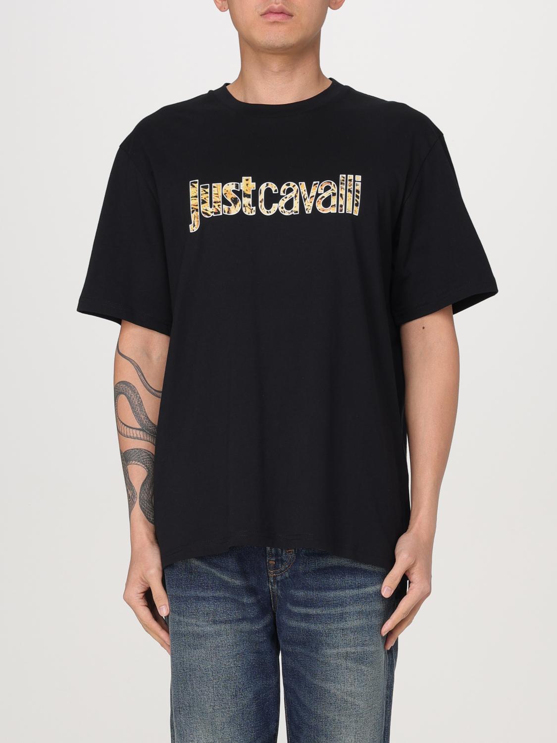 Just Cavalli T-shirt Men Color Black In Schwarz