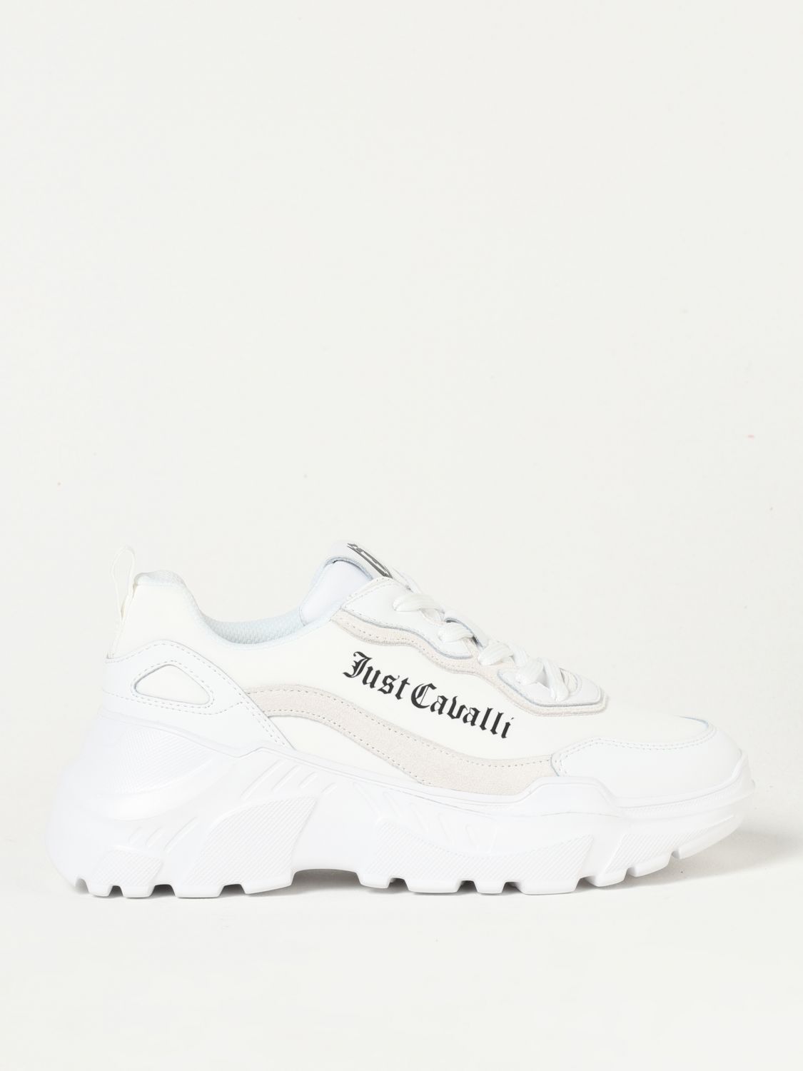 Shop Just Cavalli Sneakers  Woman Color White In Weiss