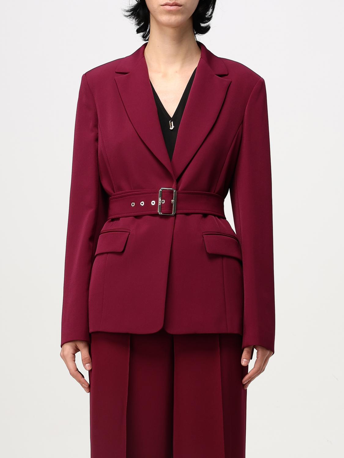 LIU •JO JACKET LIU JO WOMAN COLOR BURGUNDY G06491050