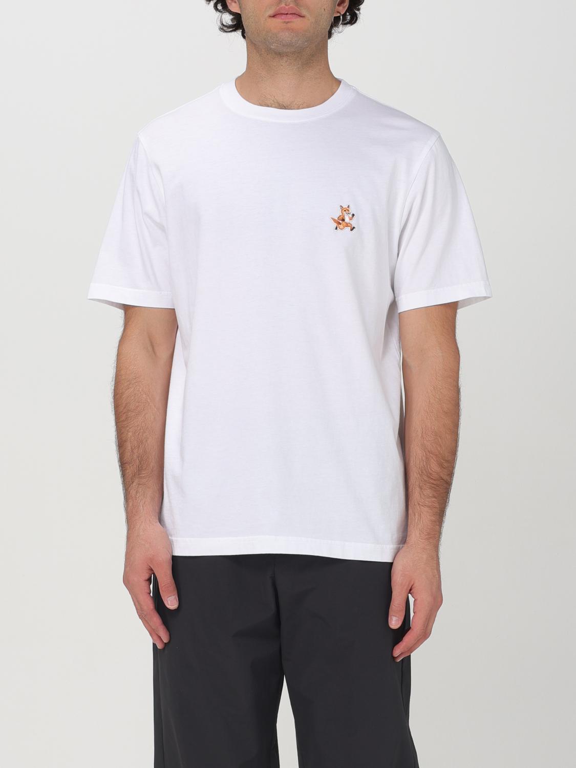 Maison Kitsuné T-shirt Regolare Con Patch Chillax Fox In Weiss