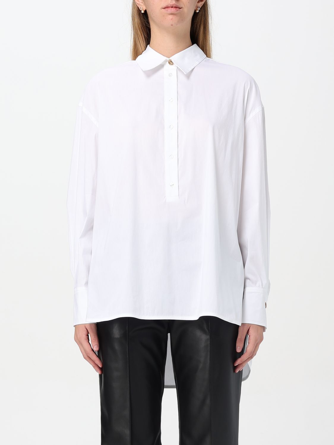 Shop Twinset Top  Woman Color White In Weiss