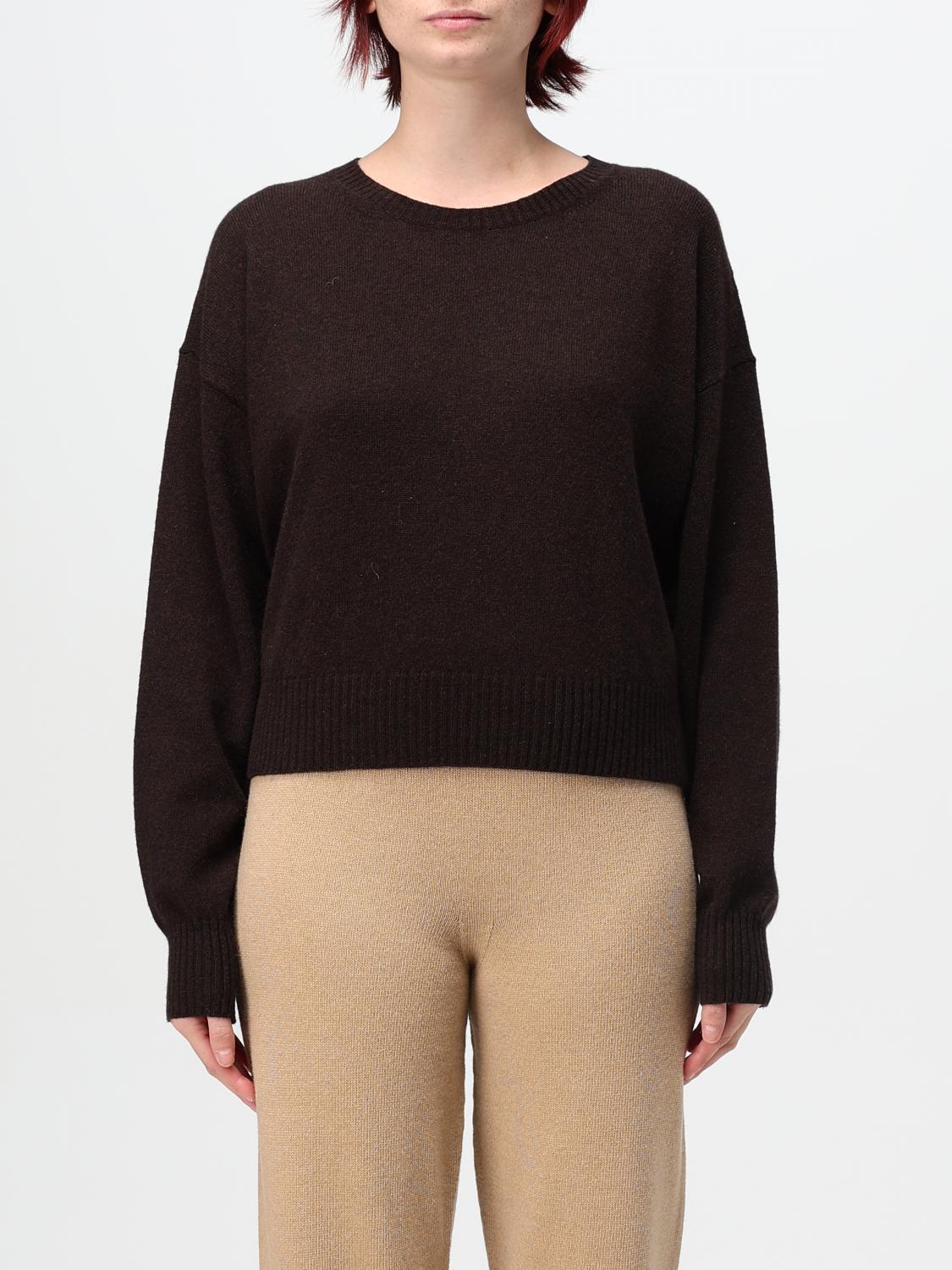 Shop Twinset Sweater  Woman Color Coffee In Kaffee Braun