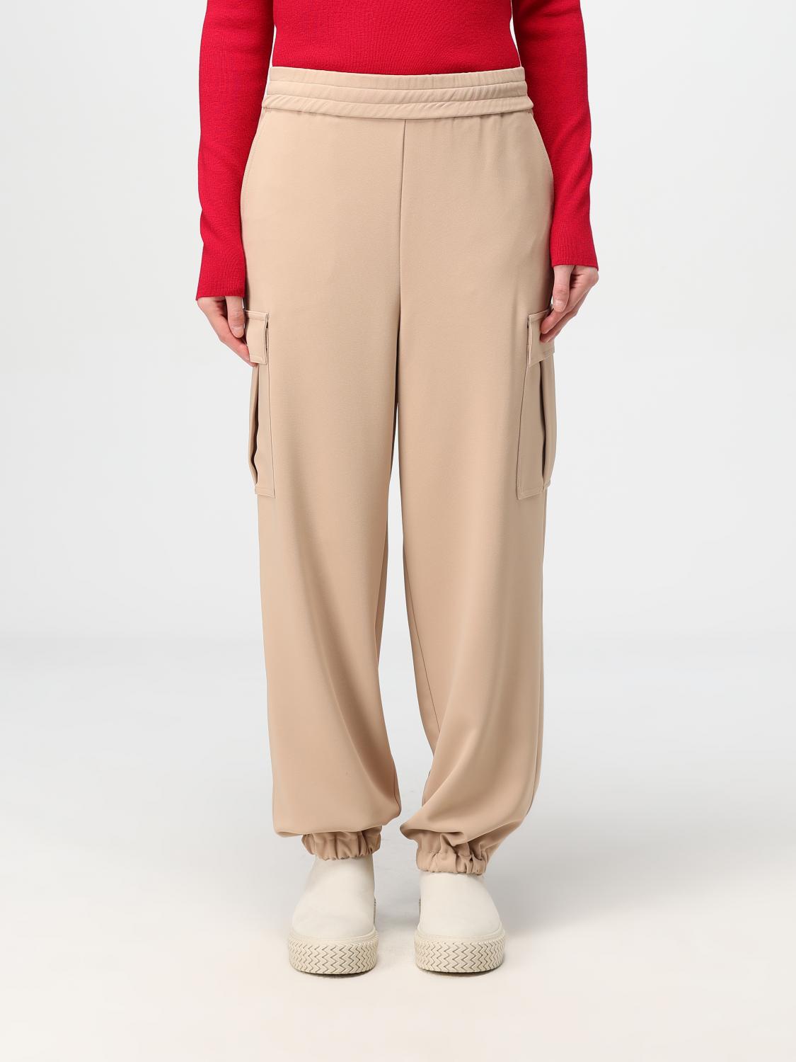 Shop Twinset Pants  Woman Color Beige