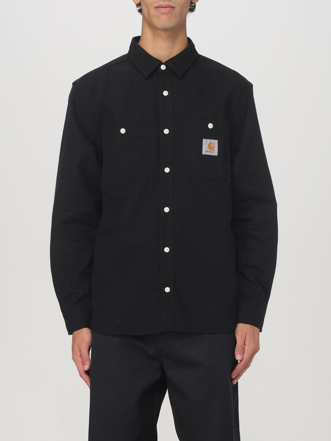 Shop Carhartt Shirt  Wip Men Color Black In Schwarz