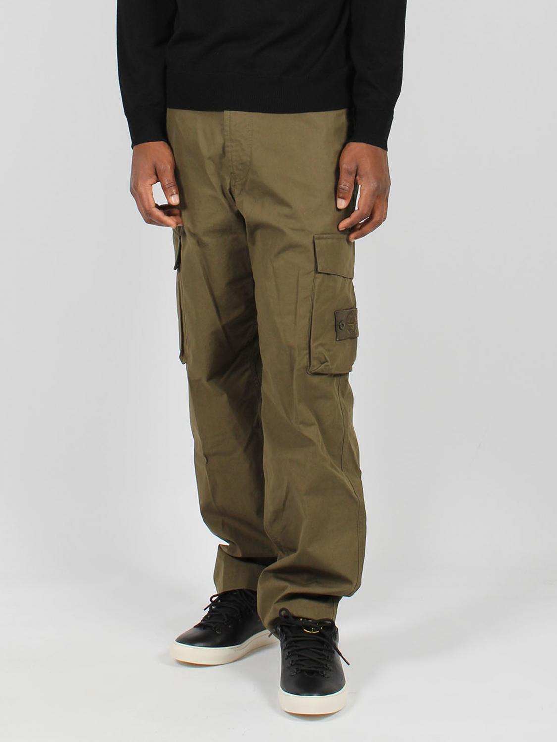 Stone Island Pants  Men Color Military