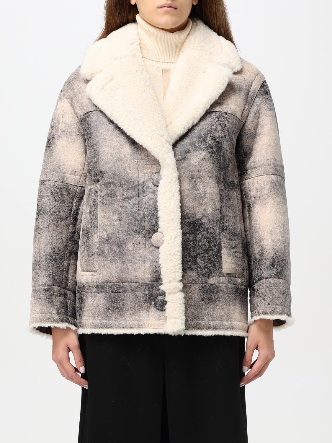 Shop Stand Studio Jacket Woman Color Grey In Grau