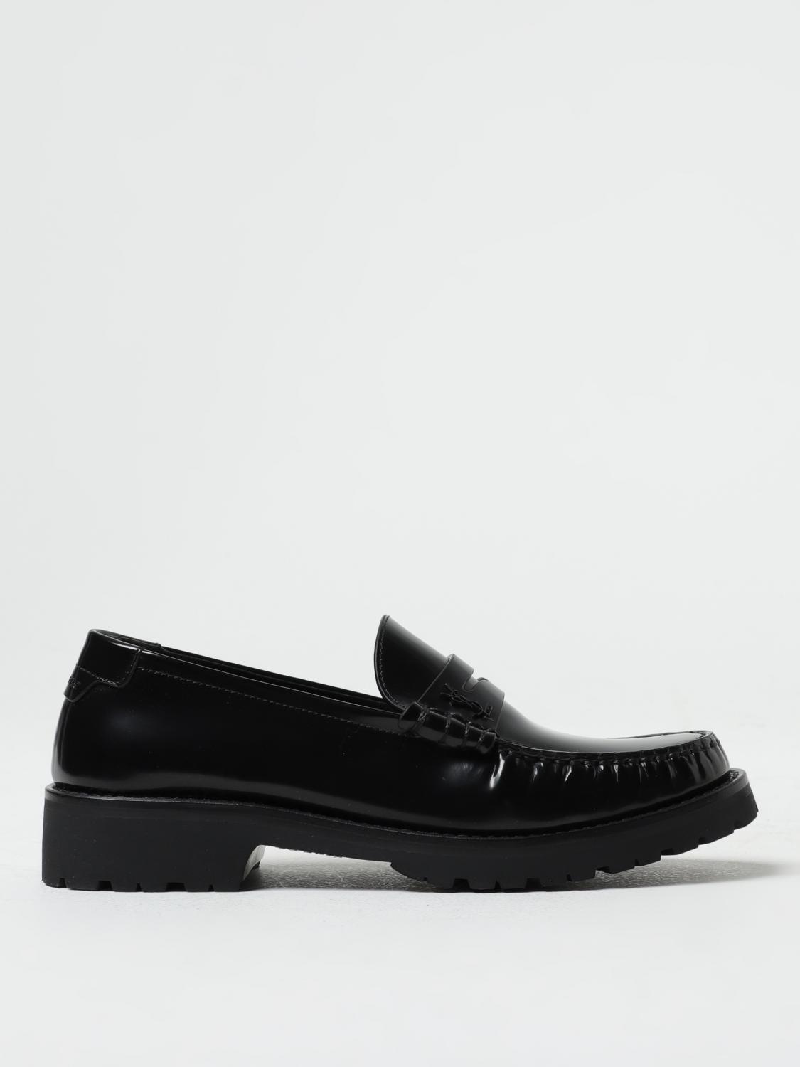 Shop Saint Laurent Loafers  Woman Color Black In Schwarz