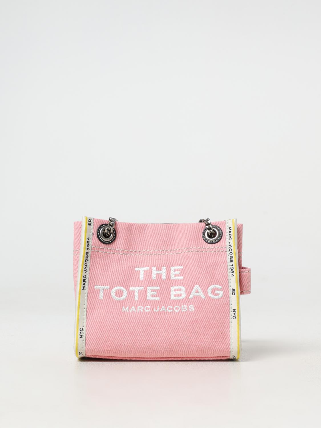 Marc Jacobs The Denim Chain Crossbody Tote Crossbody Bags Pink In Pink