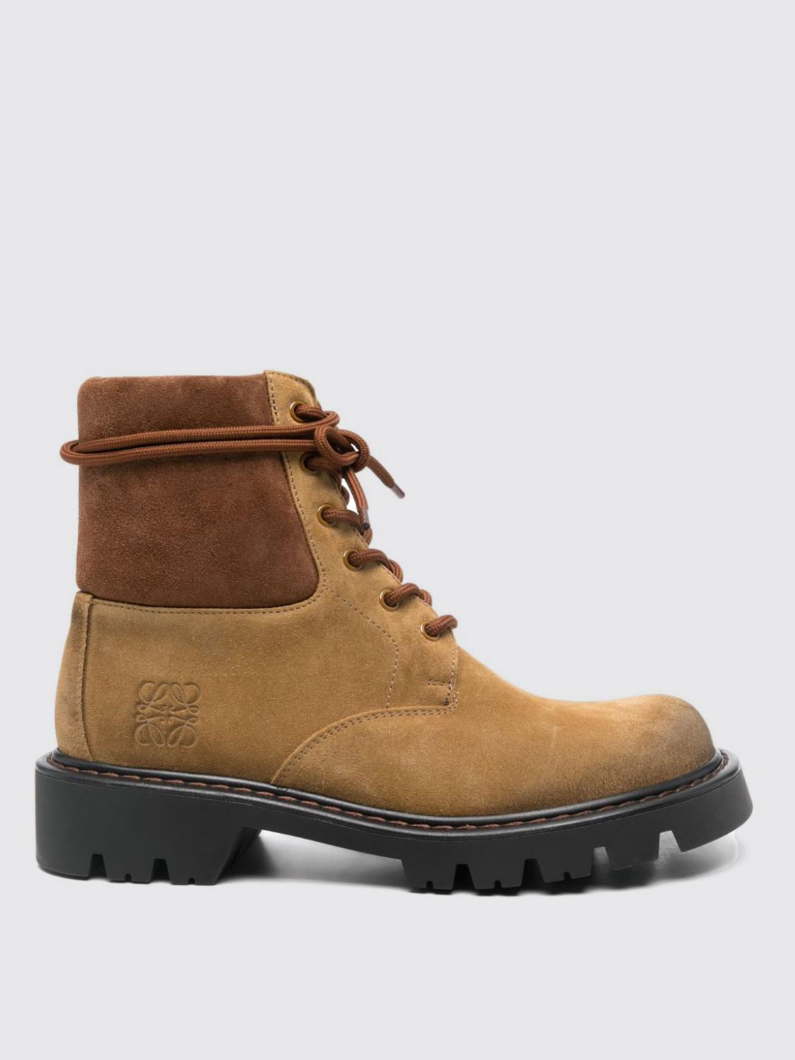 Shop Loewe Boots  Men Color Tobacco In Tabak