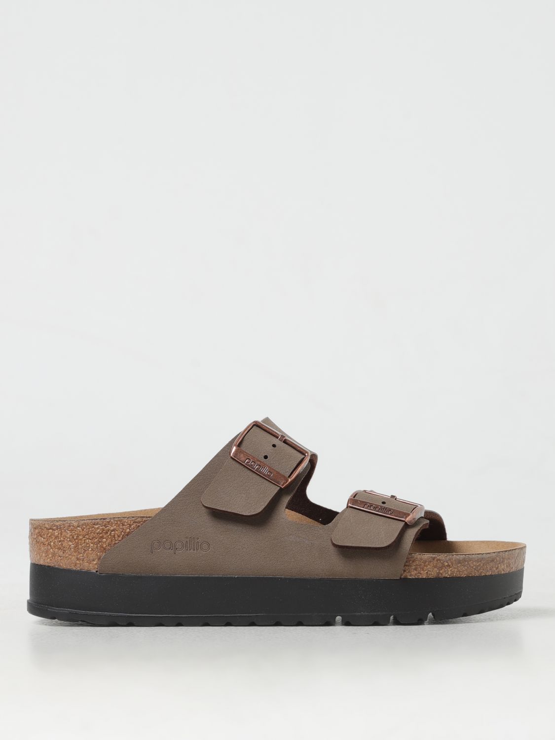 Birkenstock Flat Sandals  Woman Color Brown In Braun