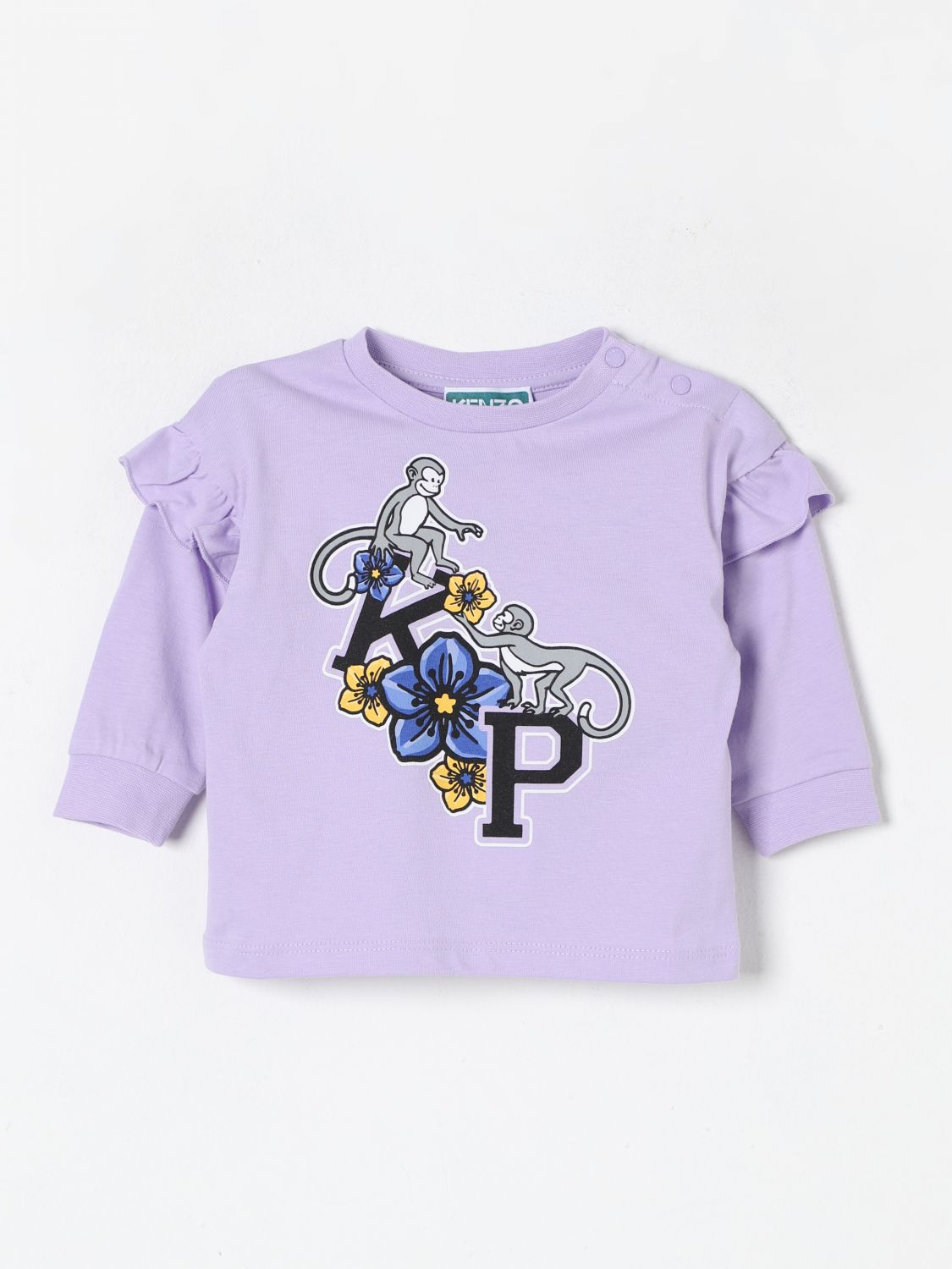 Shop Kenzo T-shirt  Kids Kids Color Lilac